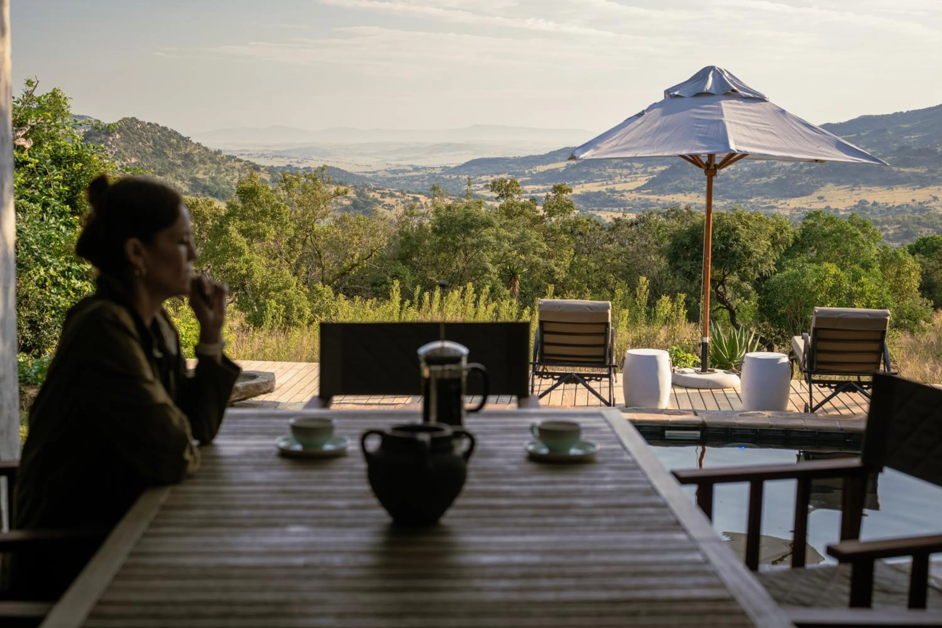 Swimming pool in Valley Lodge - Babanango Game Reserve