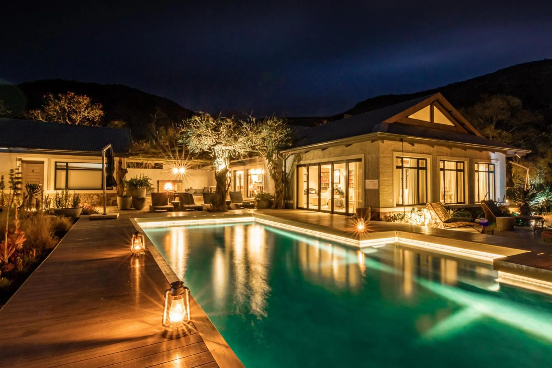 Pool view in Valley Lodge - Babanango Game Reserve