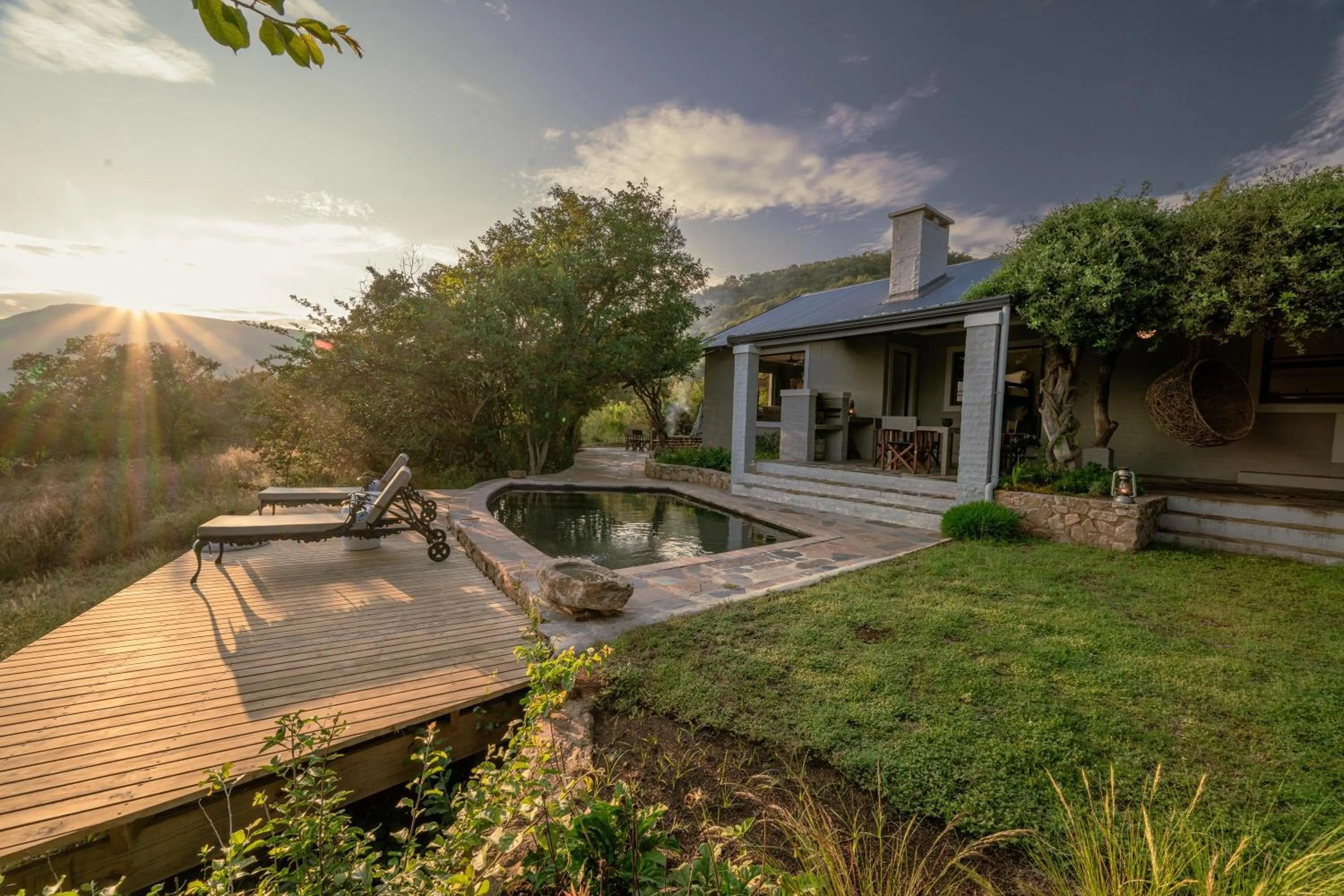 Swimming pool in Valley Lodge - Babanango Game Reserve
