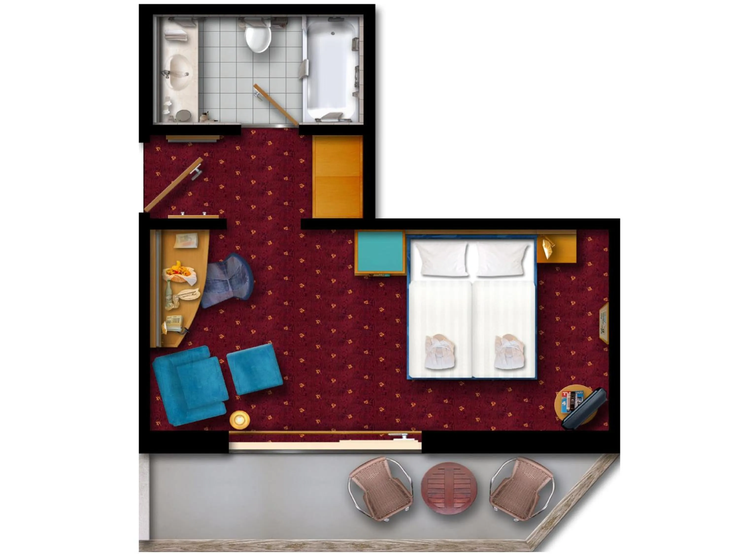 Photo of the whole room in Ringberg Hotel