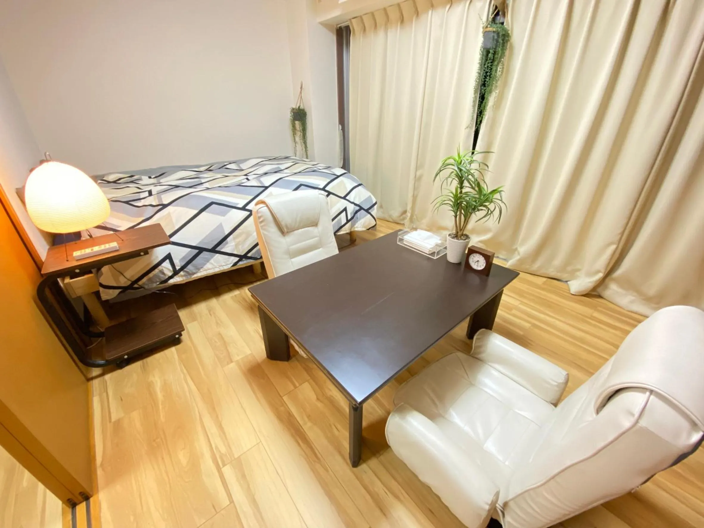 Bed in Yoyogi Apartment 2-401 by Tranova