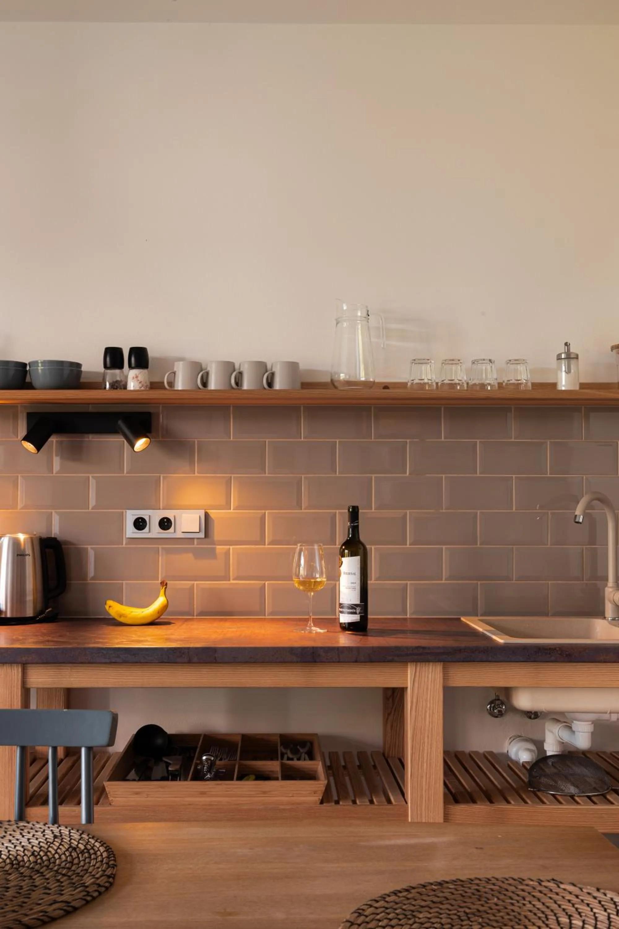 Kitchen or kitchenette in ART Hostel & Apartments