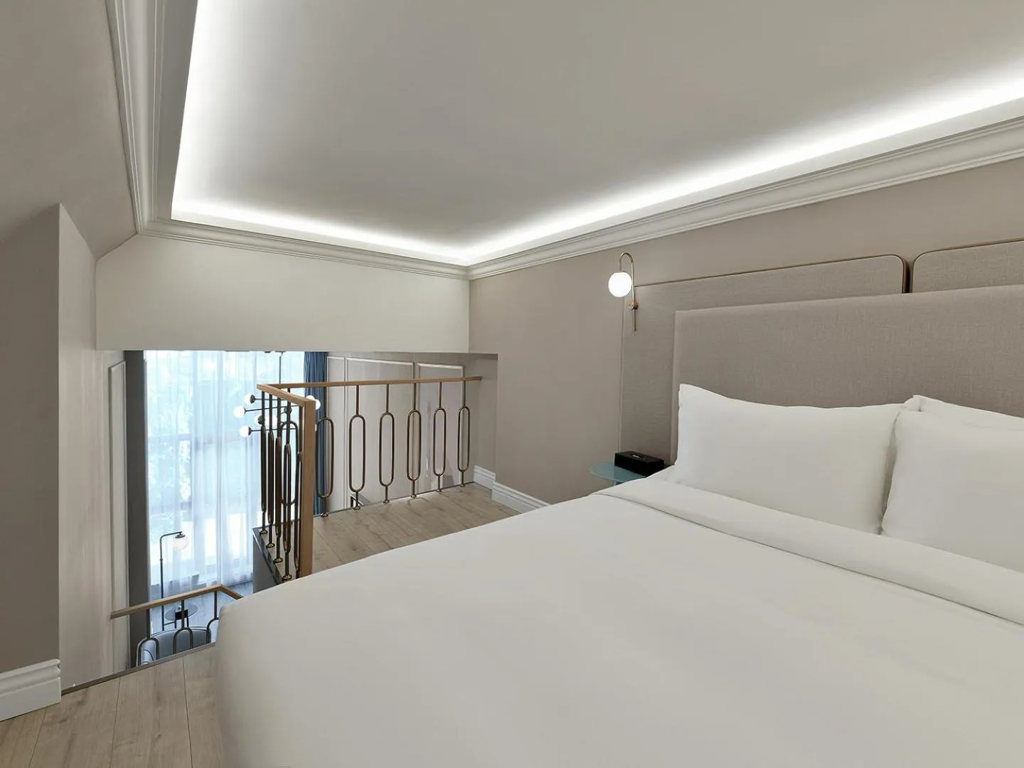 Bed in Mercure Xiamen Zhongshan Road Pedestrian Street Seaview