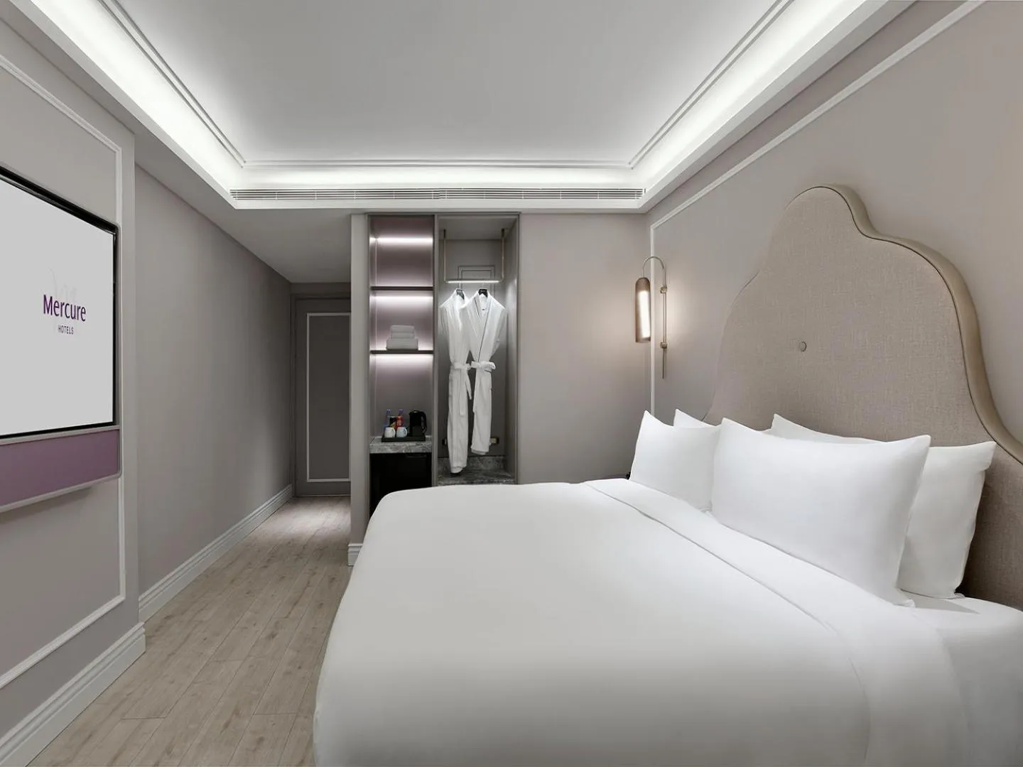 Bed in Mercure Xiamen Zhongshan Road Pedestrian Street Seaview