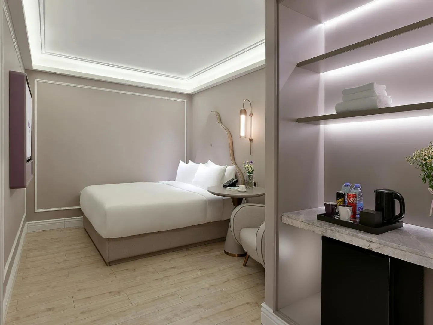 Bed in Mercure Xiamen Zhongshan Road Pedestrian Street Seaview