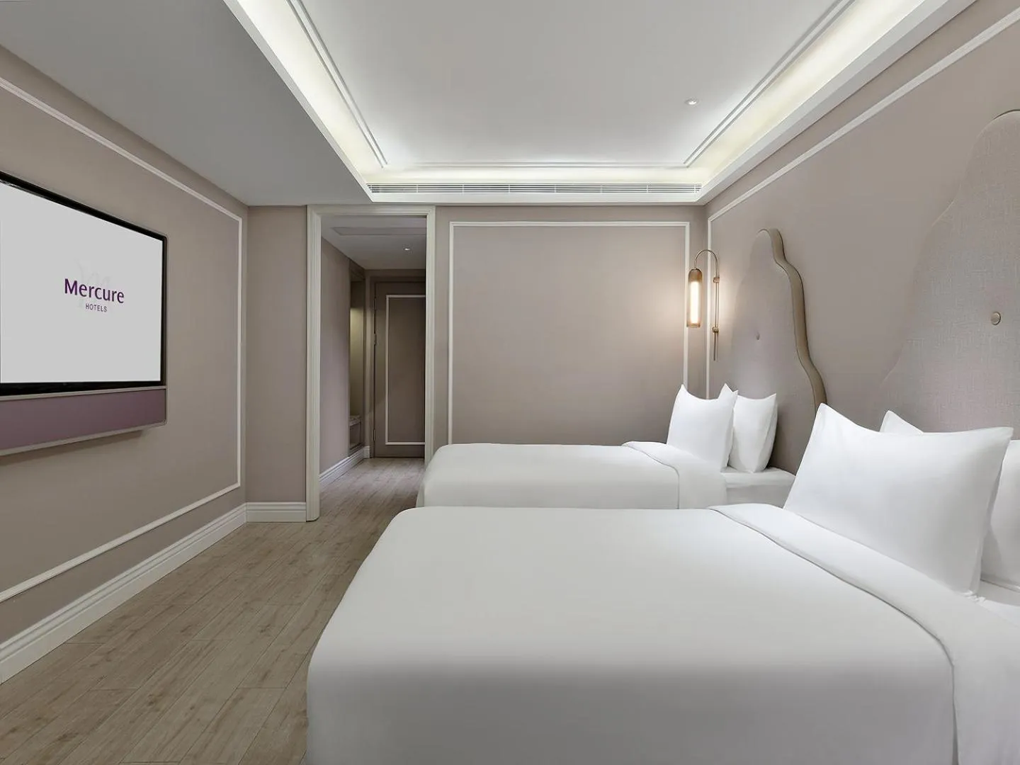 Bed in Mercure Xiamen Zhongshan Road Pedestrian Street Seaview