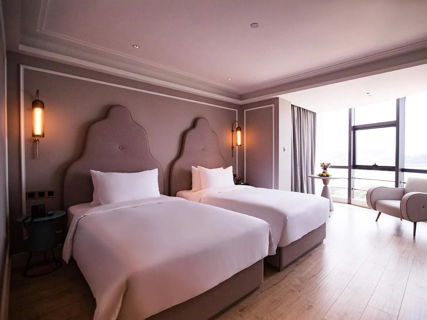 Bed in Mercure Xiamen Zhongshan Road Pedestrian Street Seaview