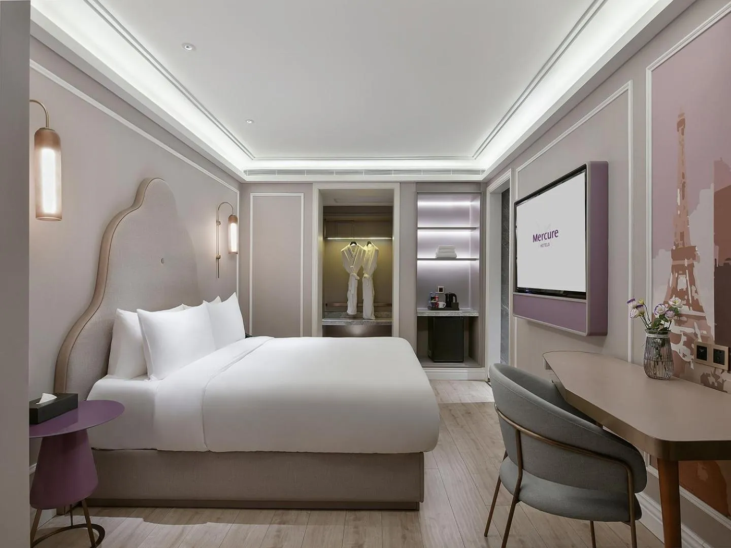 TV and multimedia, Bed in Mercure Xiamen Zhongshan Road Pedestrian Street Seaview