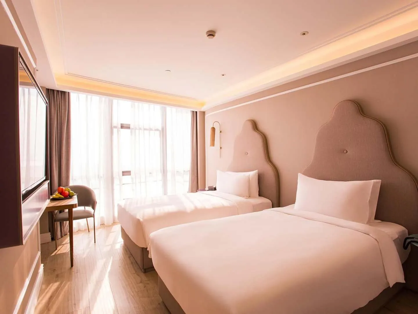 Bed in Mercure Xiamen Zhongshan Road Pedestrian Street Seaview