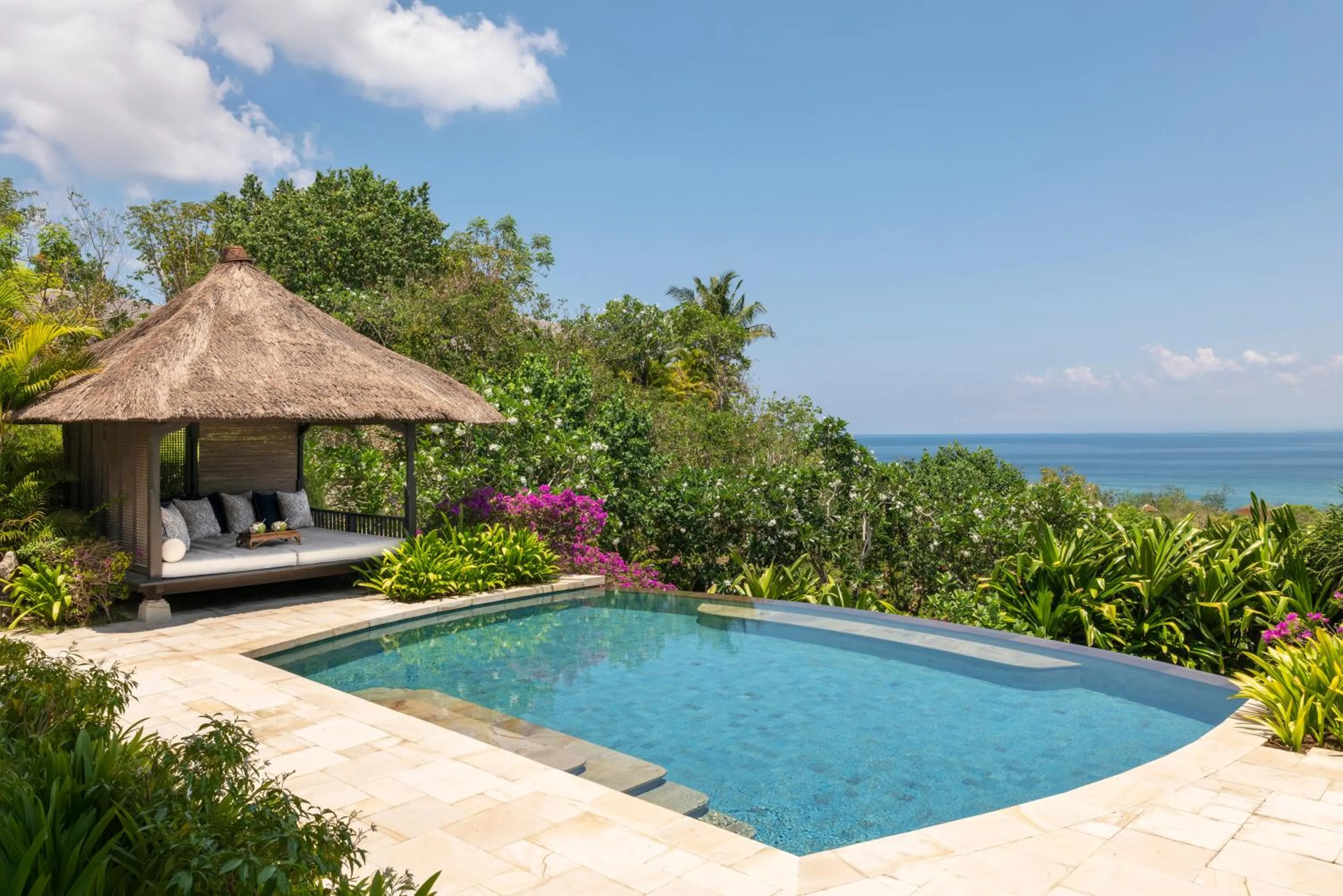 Pool view in Raffles Bali