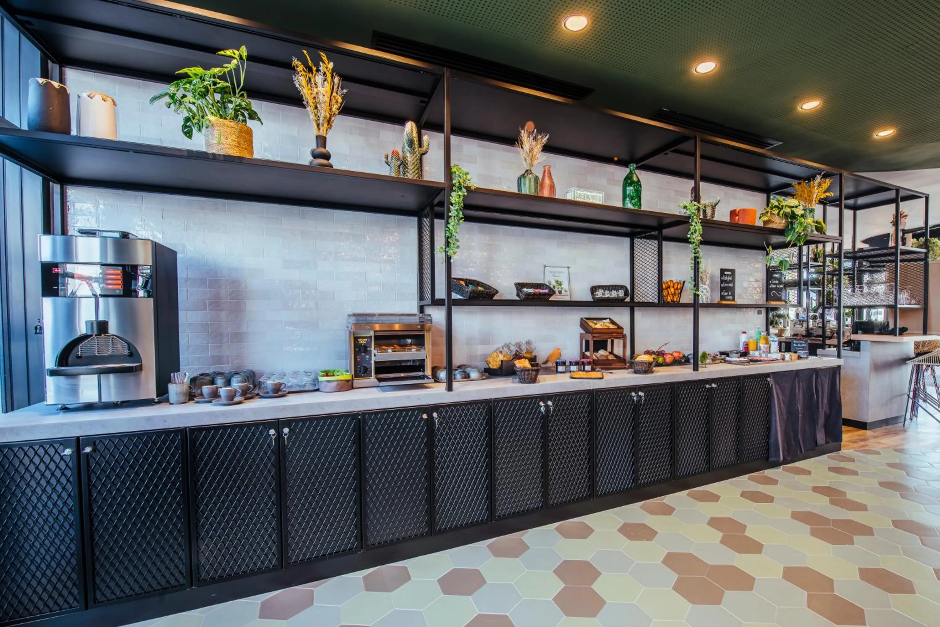 Continental breakfast in Ibis Styles Rouen Centre Rive Gauche