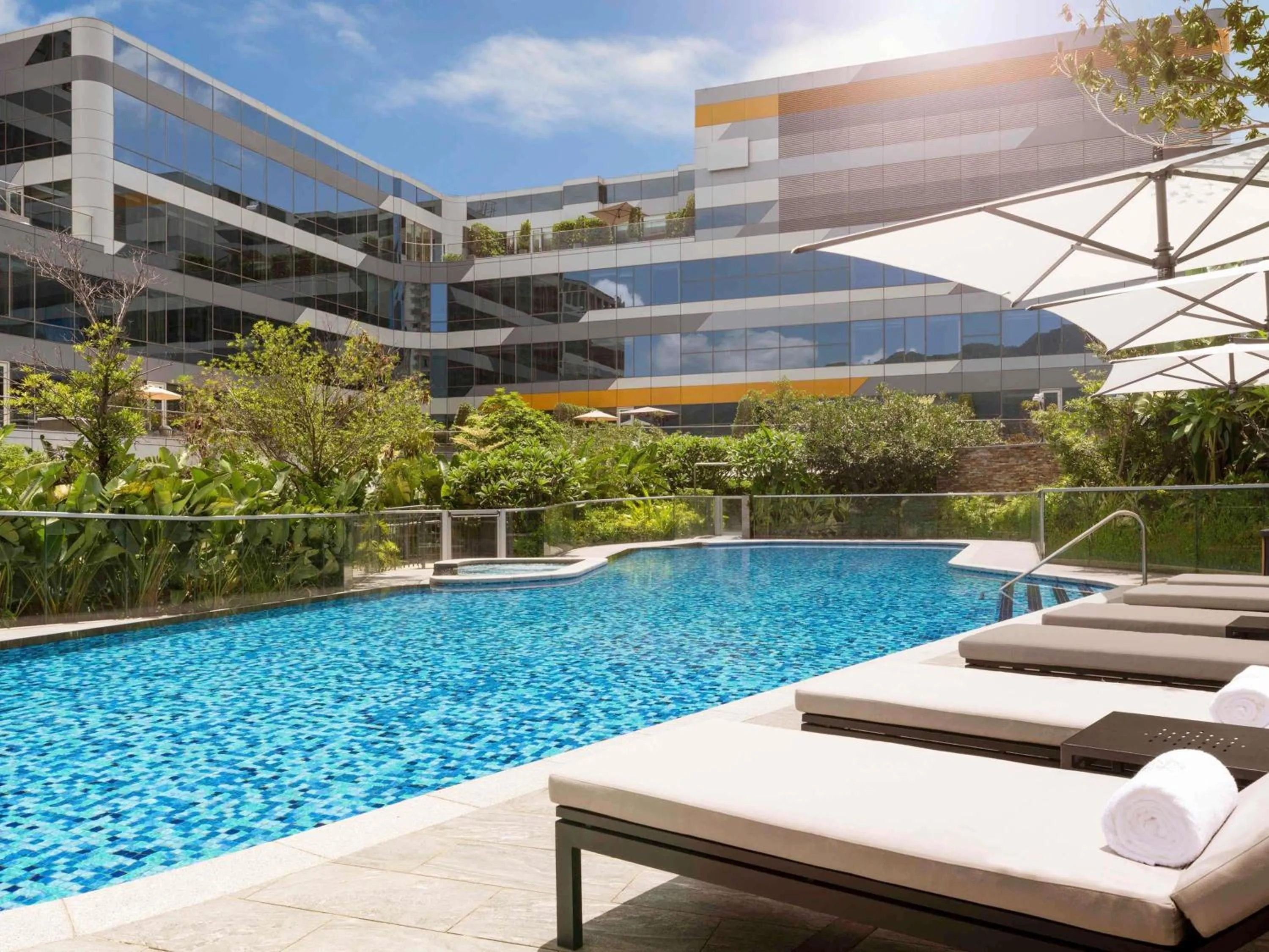 Pool view in The Silveri Hotel Hong Kong - MGallery Collection