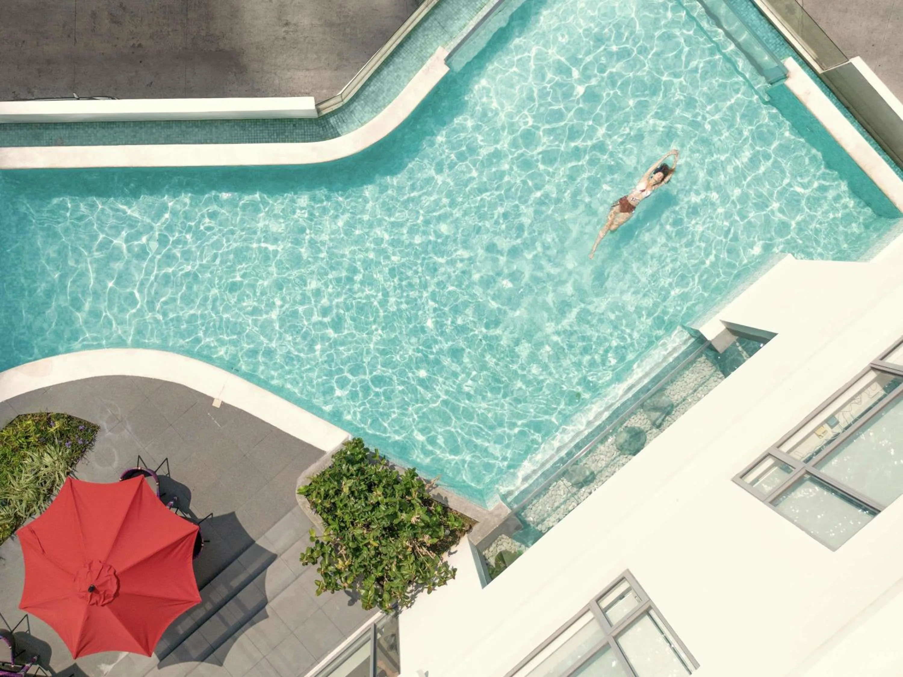 Pool view in Novotel Suites Manila at Acqua