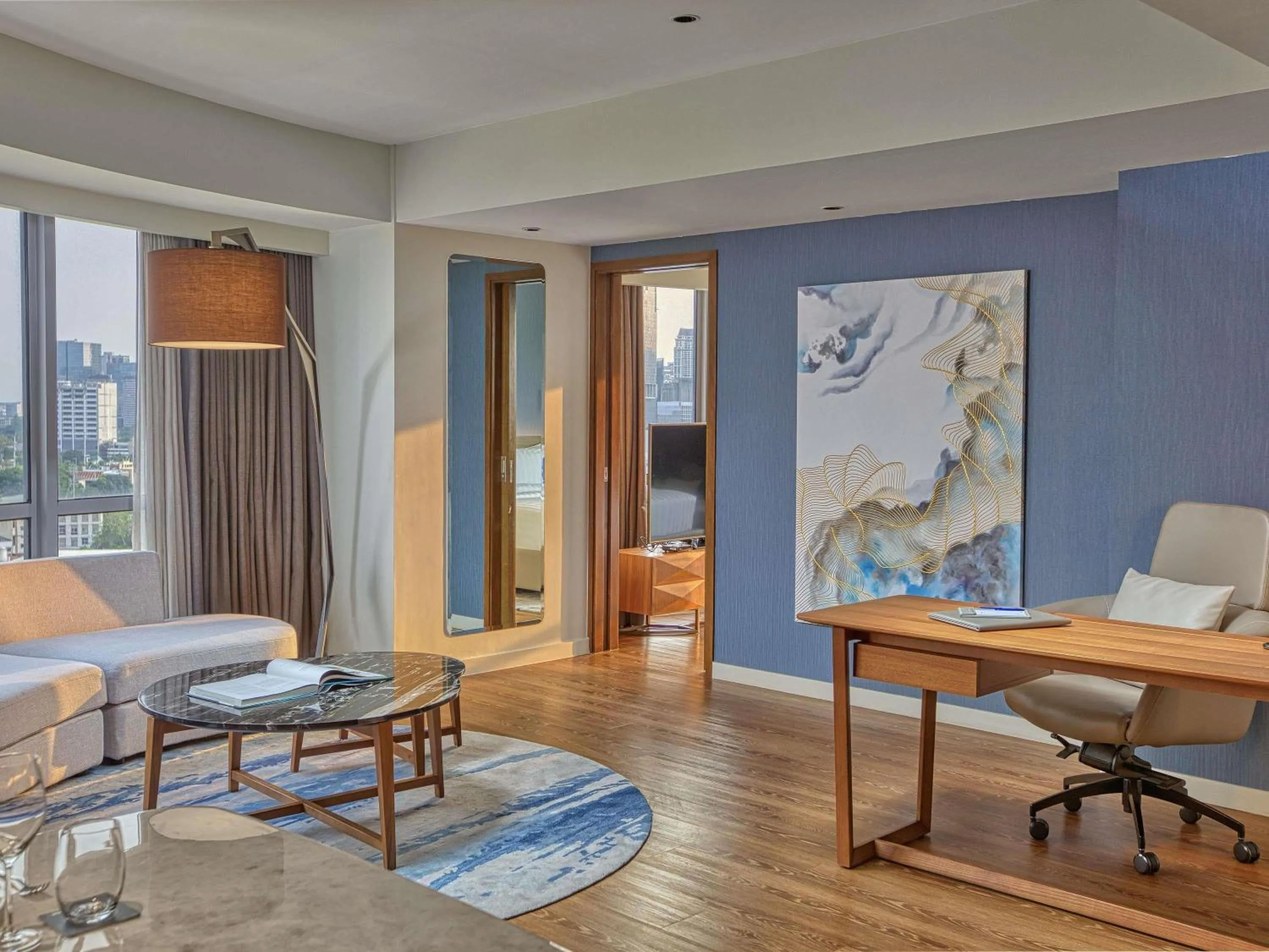 Bedroom in Novotel Suites Manila at Acqua