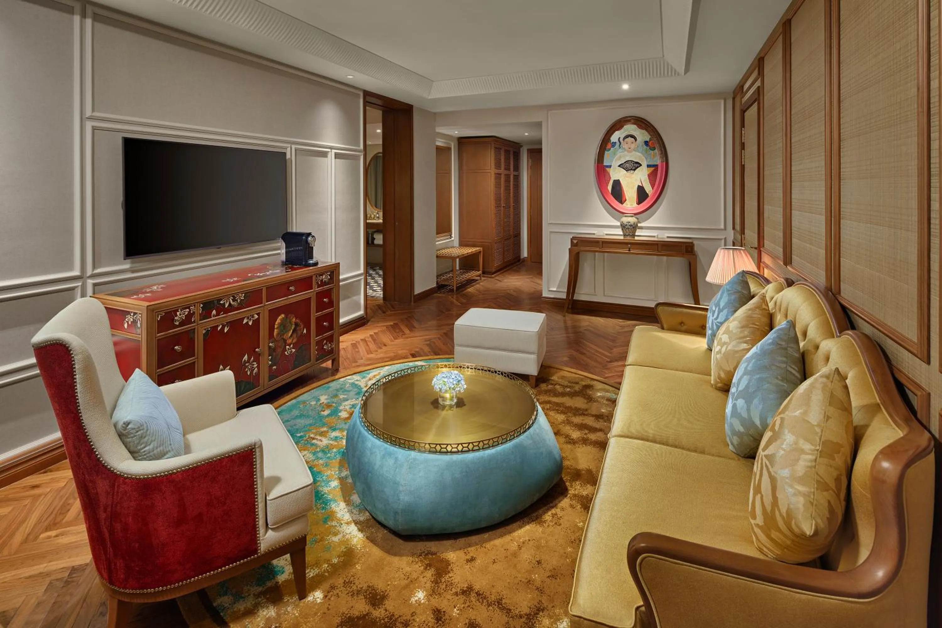 Communal lounge/ TV room in Grand Mercure Hanoi