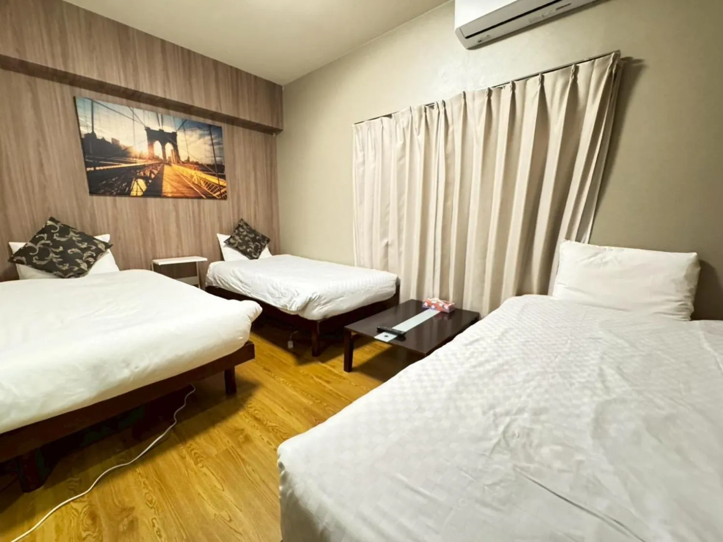 Bed in Sakura Sands Hotel