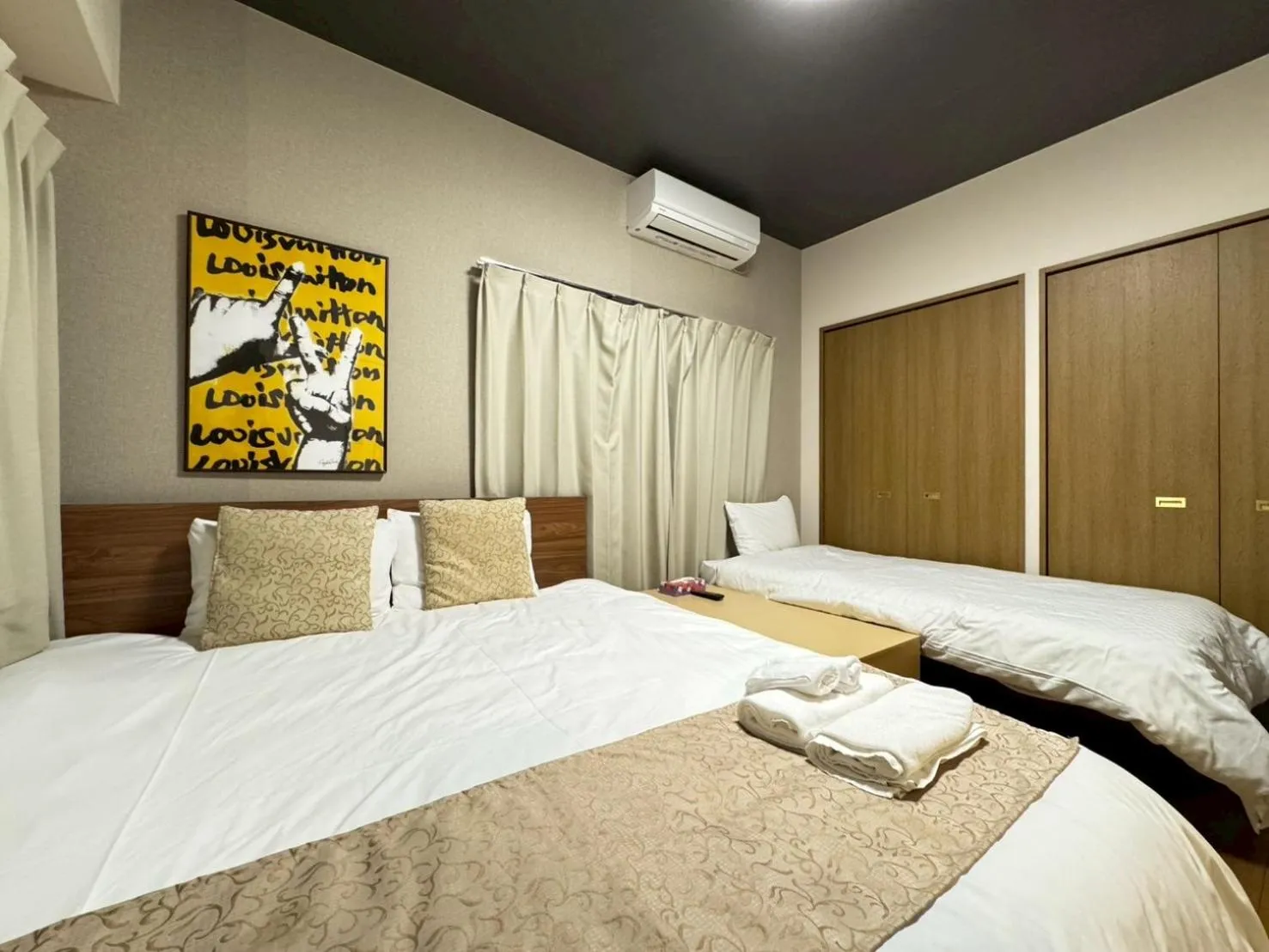 Bed in Sakura Sands Hotel