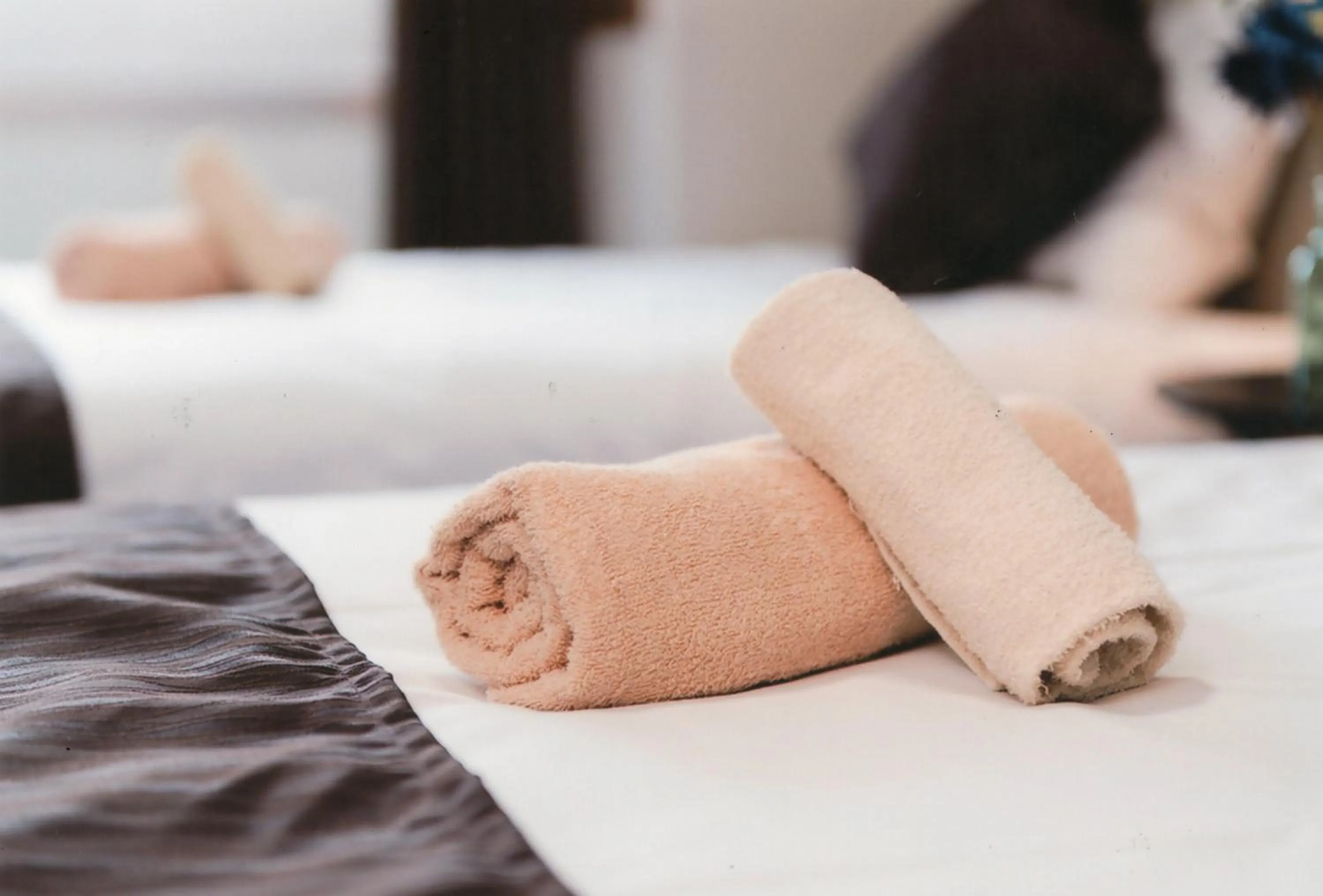 Bed in Sakura Sands Hotel