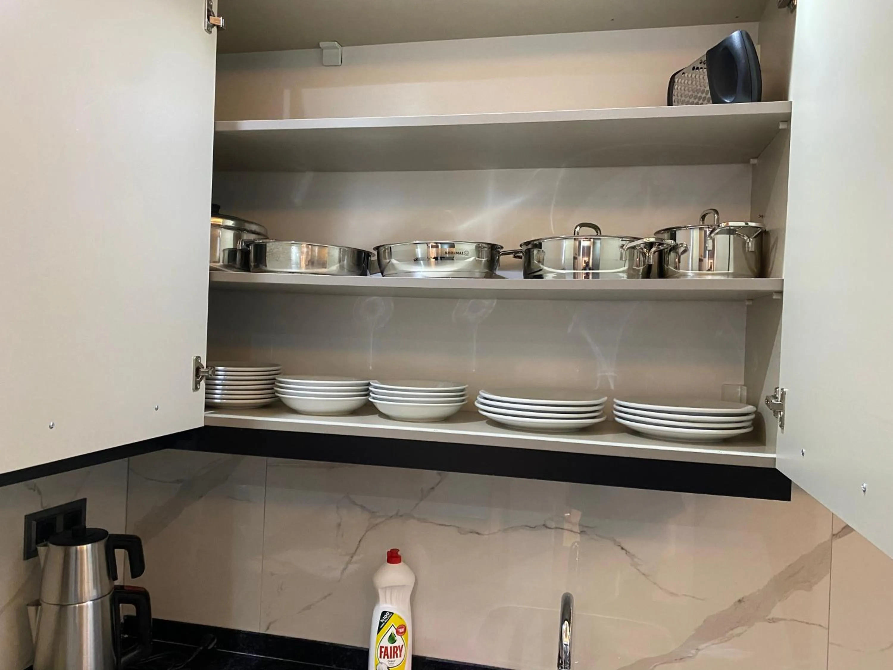 Kitchen or kitchenette in premium park apart otel