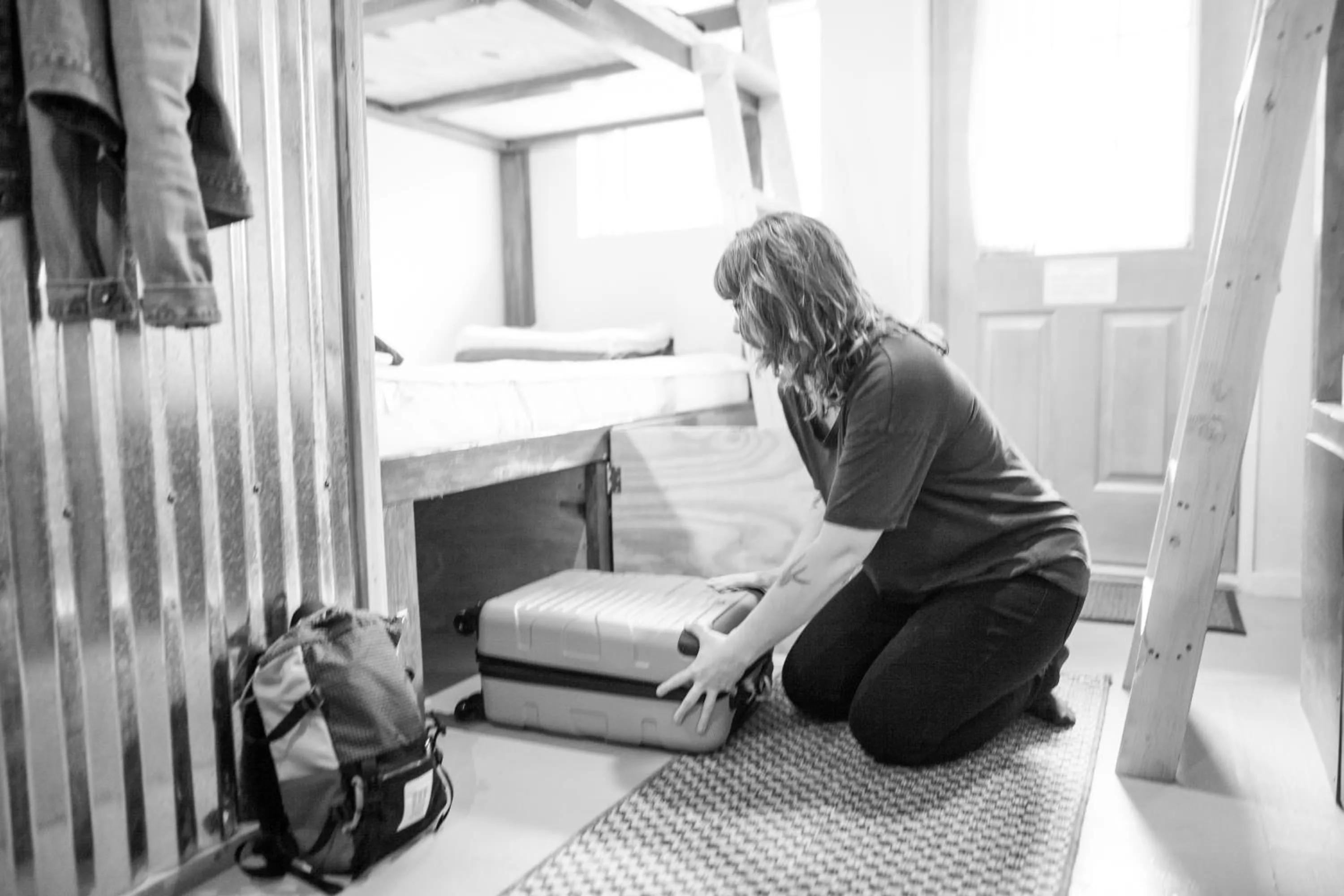 microwave in Cloudcroft Hostel