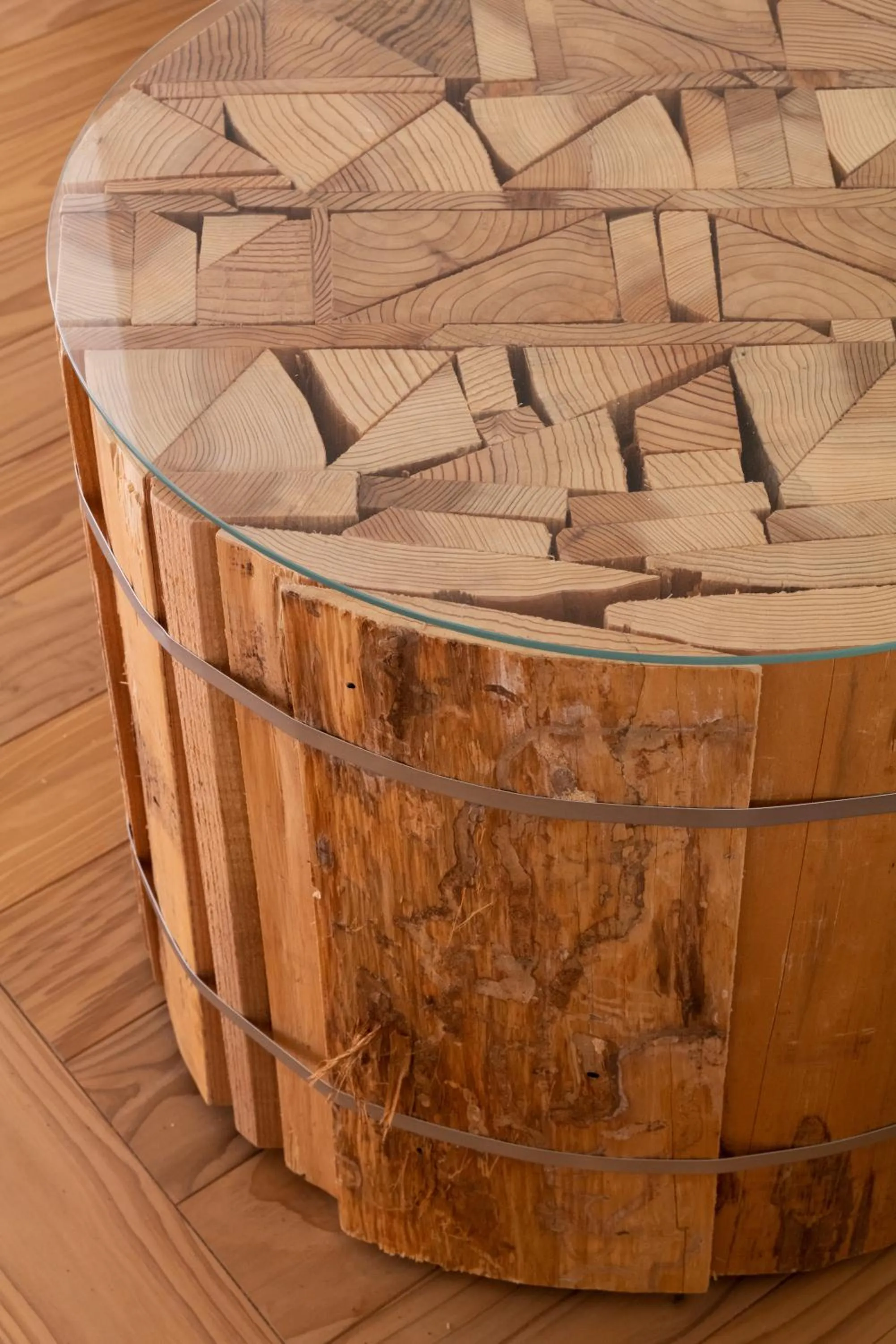 Decorative detail in cup of tea ensemble