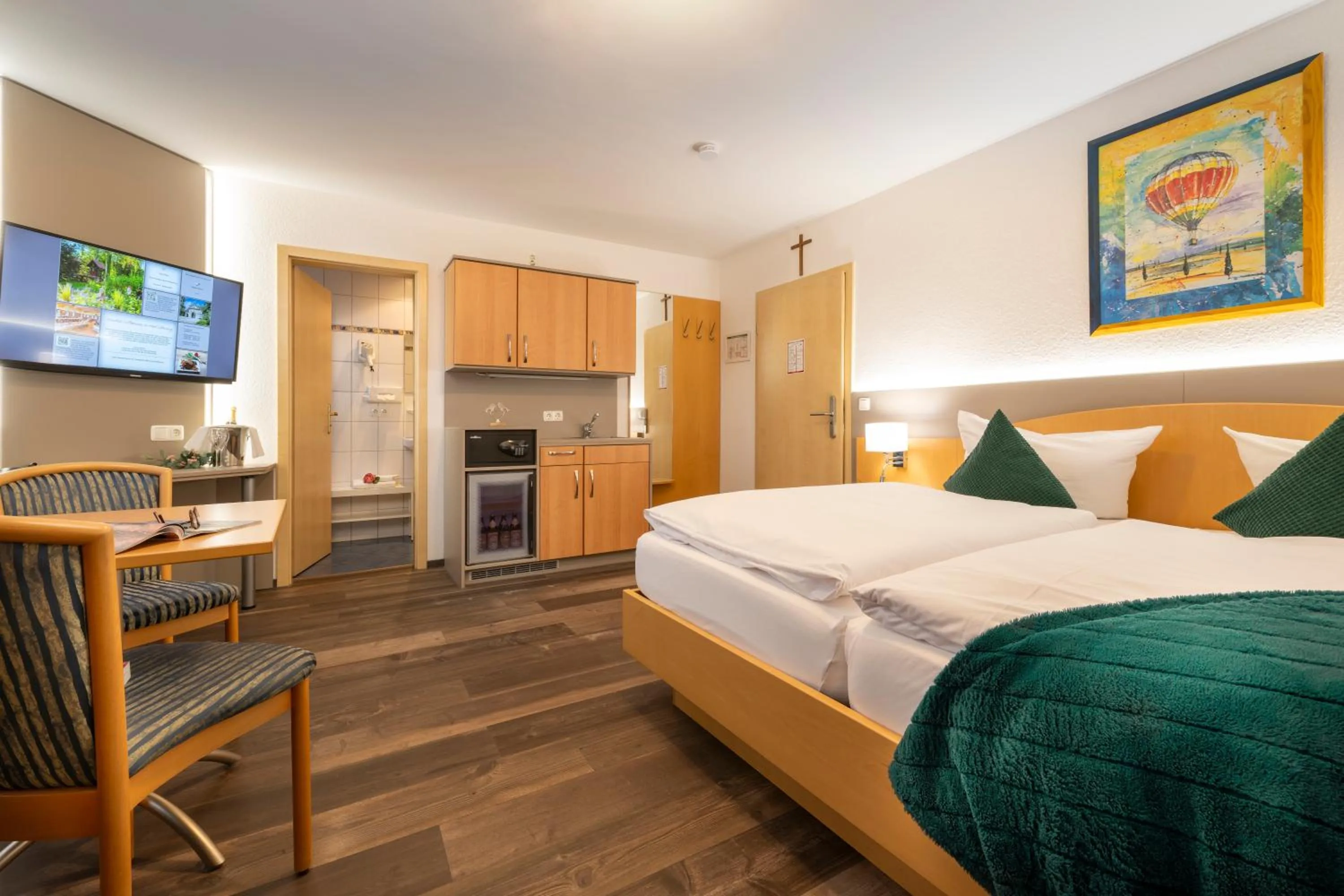 Photo of the whole room, Bed in Hotel Schloßberg