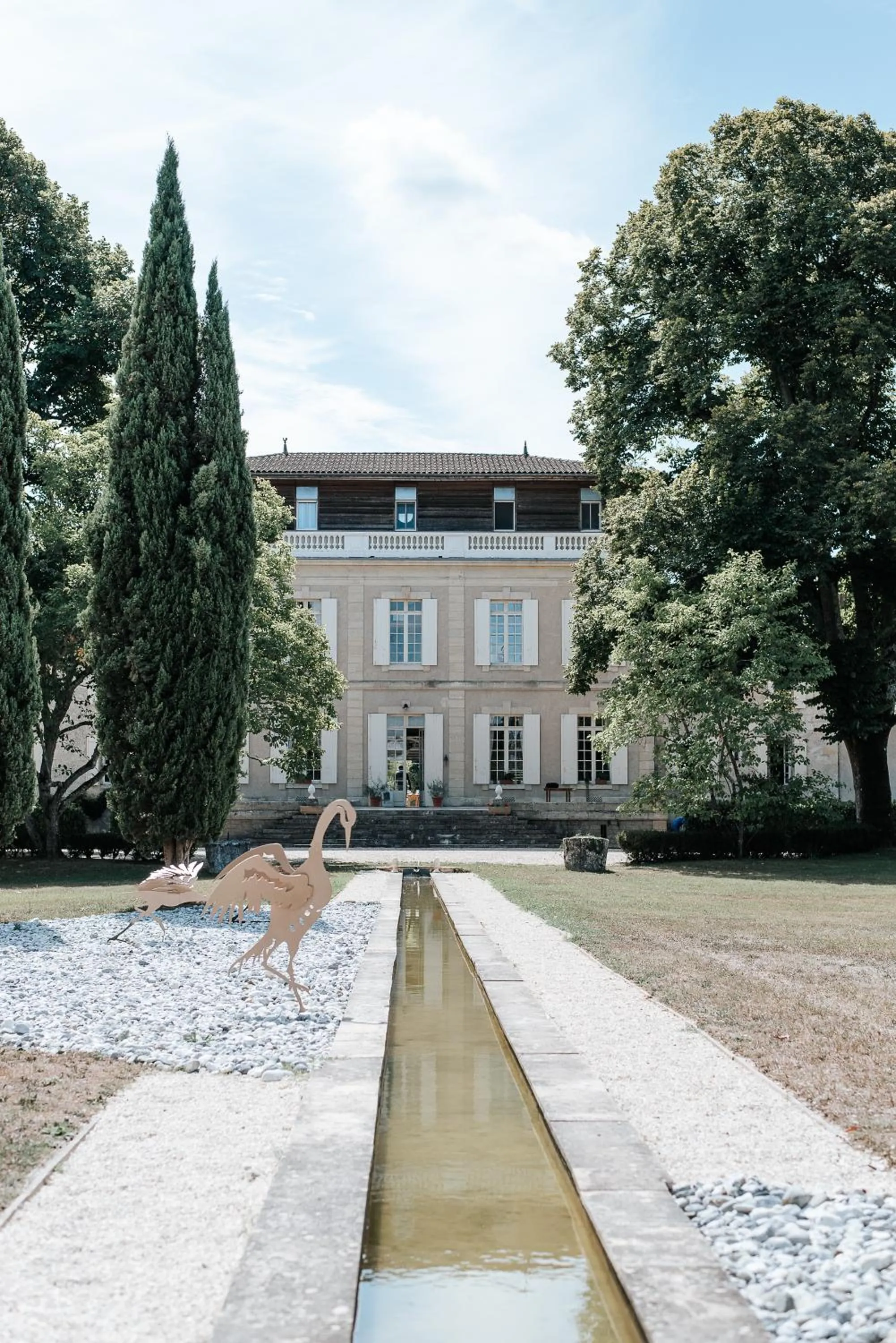 Garden view in Château Destinée