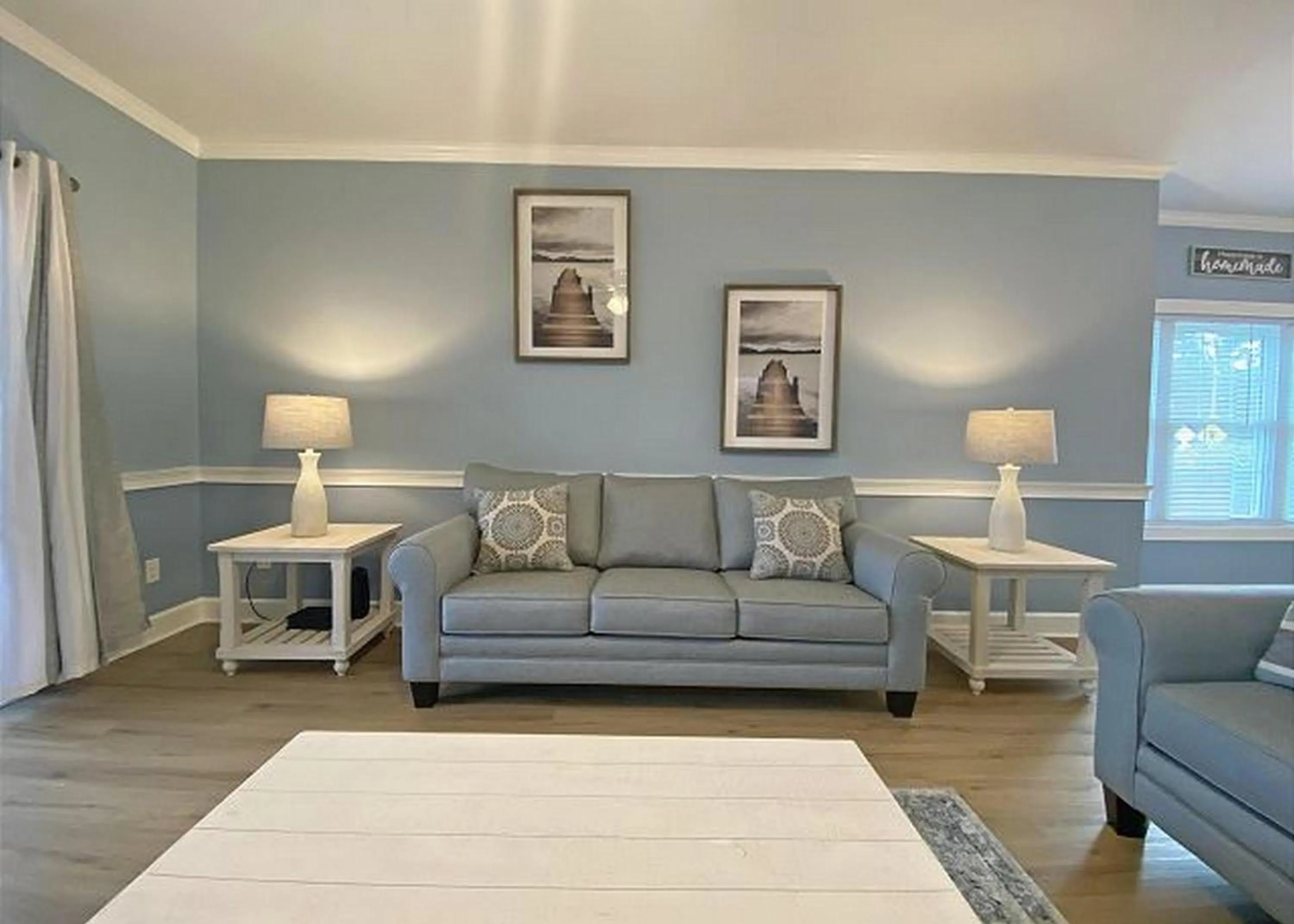 Living room in Magnolia Place by Palmetto Vacations