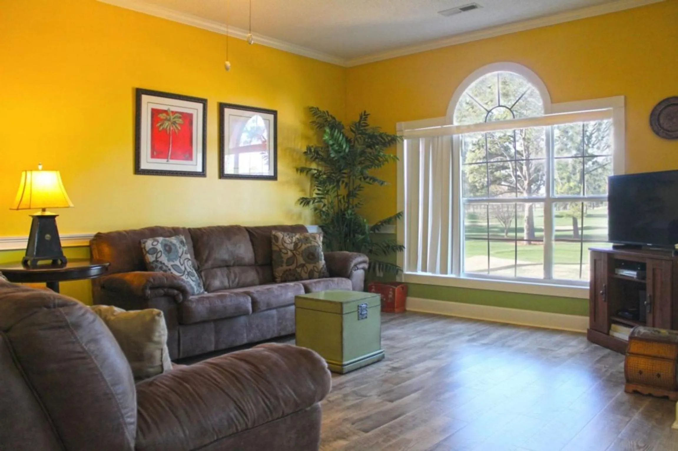 Living room in Magnolia Place by Palmetto Vacations