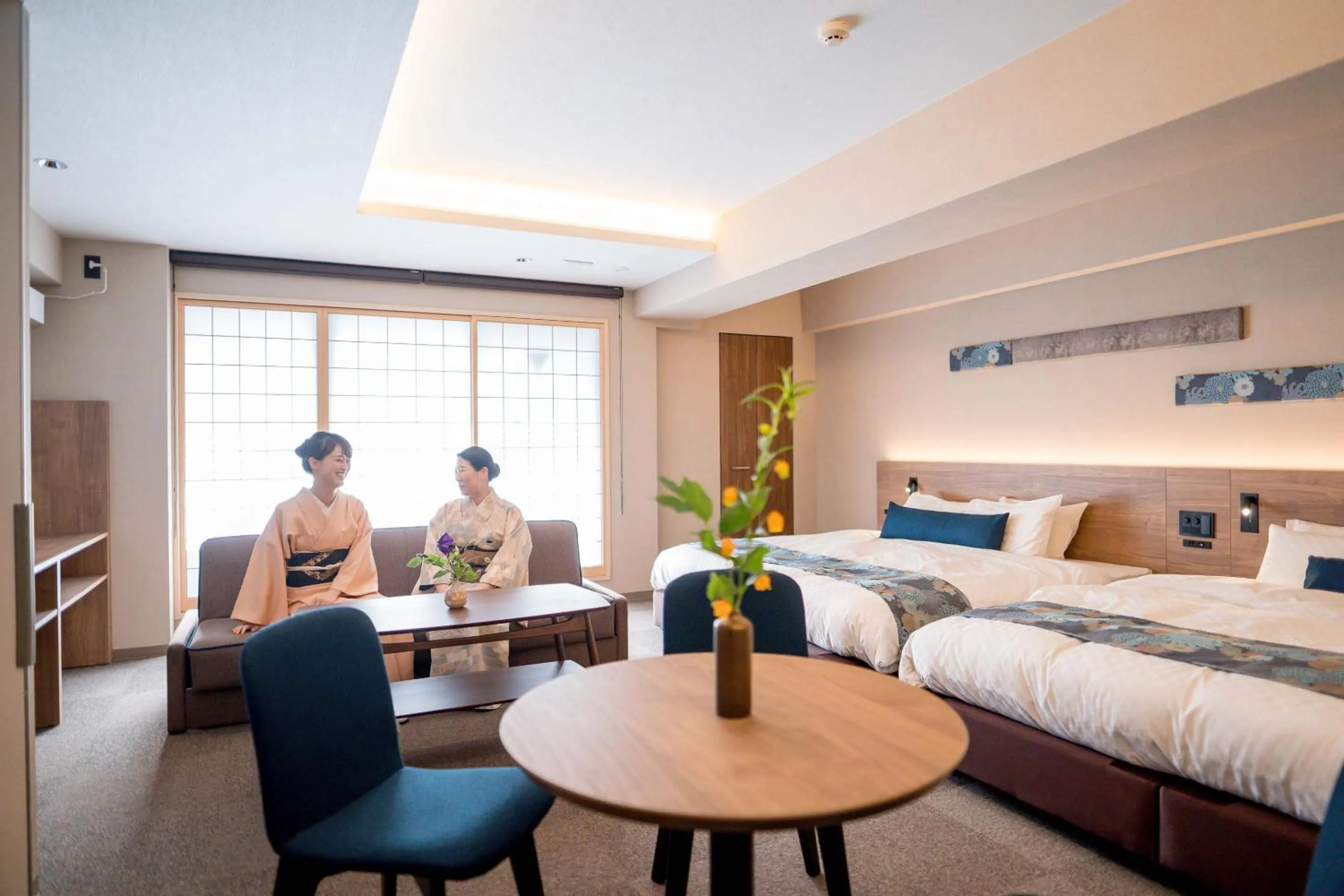 Living room, Bed in RESI STAY Hotel Sun Chlorella