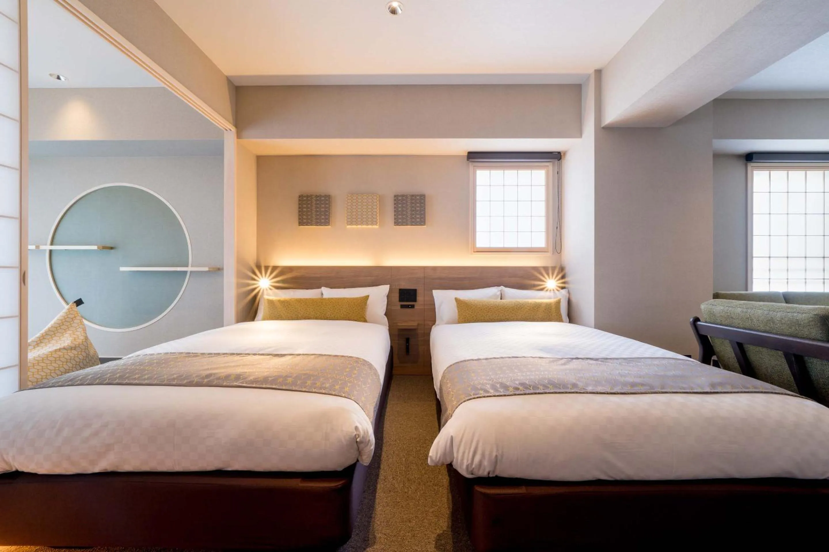 Bed in RESI STAY Hotel Sun Chlorella