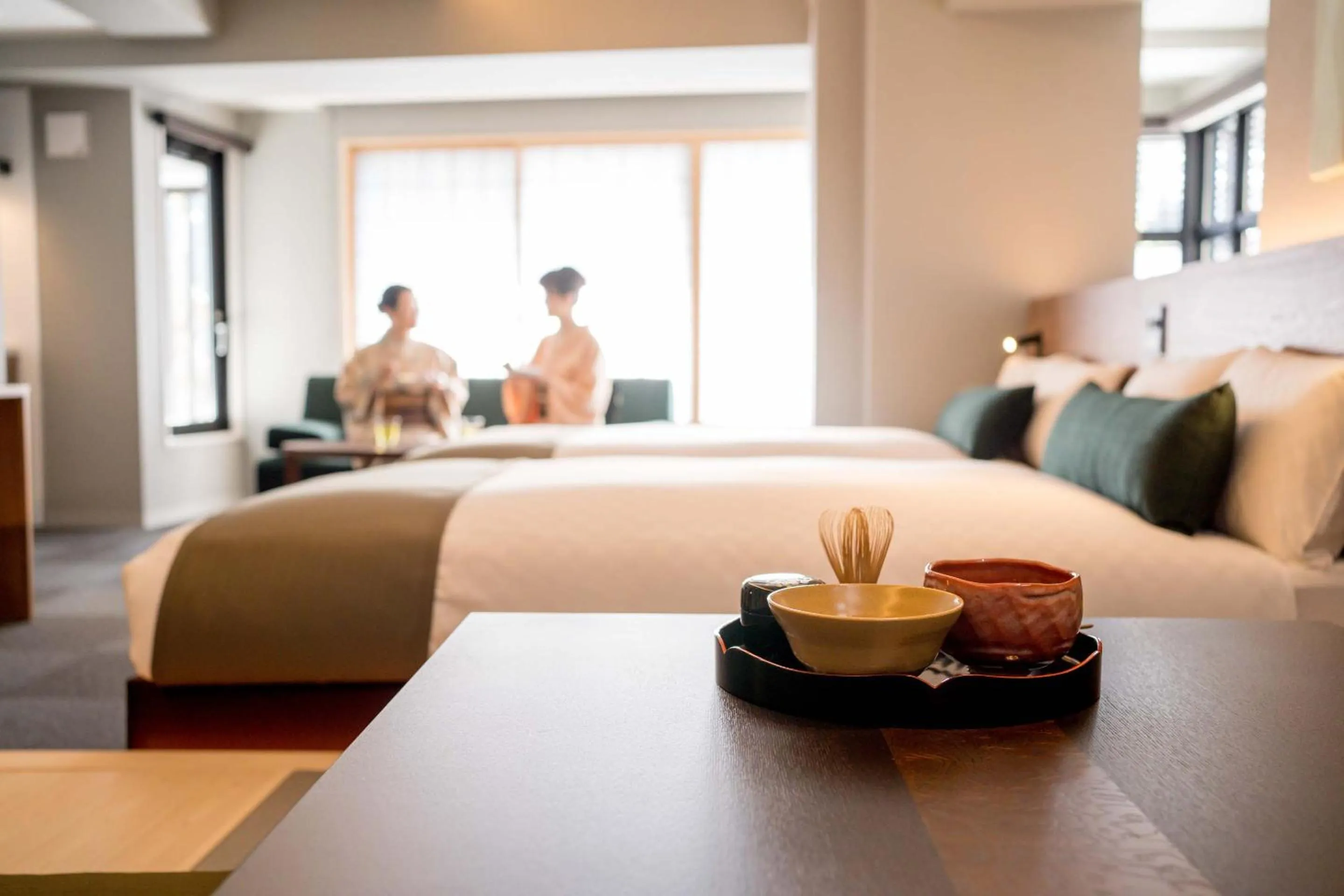 People, Bed in RESI STAY Hotel Sun Chlorella