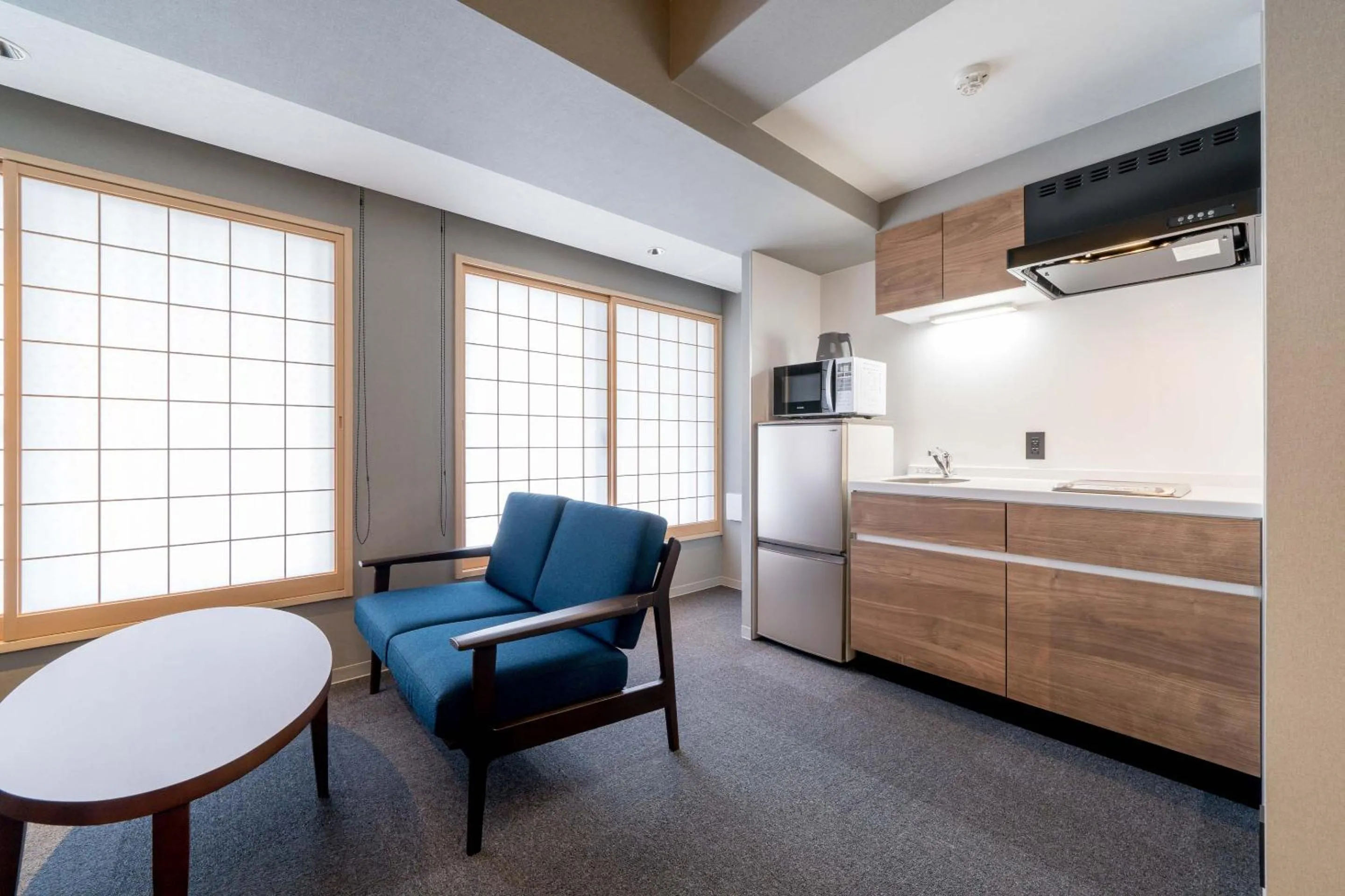 Kitchen or kitchenette in RESI STAY Hotel Sun Chlorella