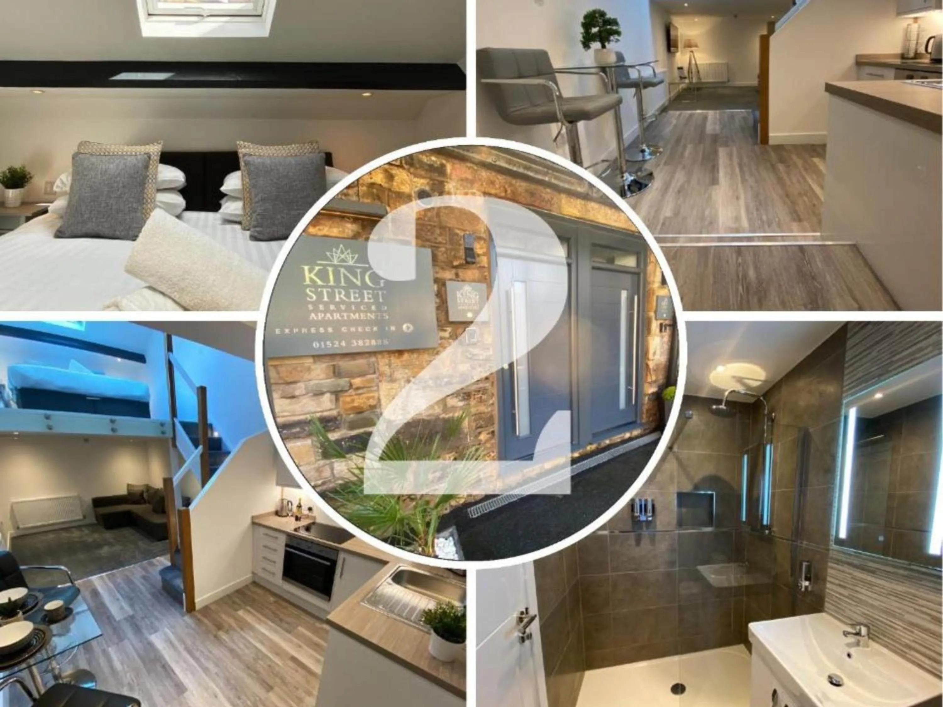 View (from property/room), Bed in King Street Serviced Apartments