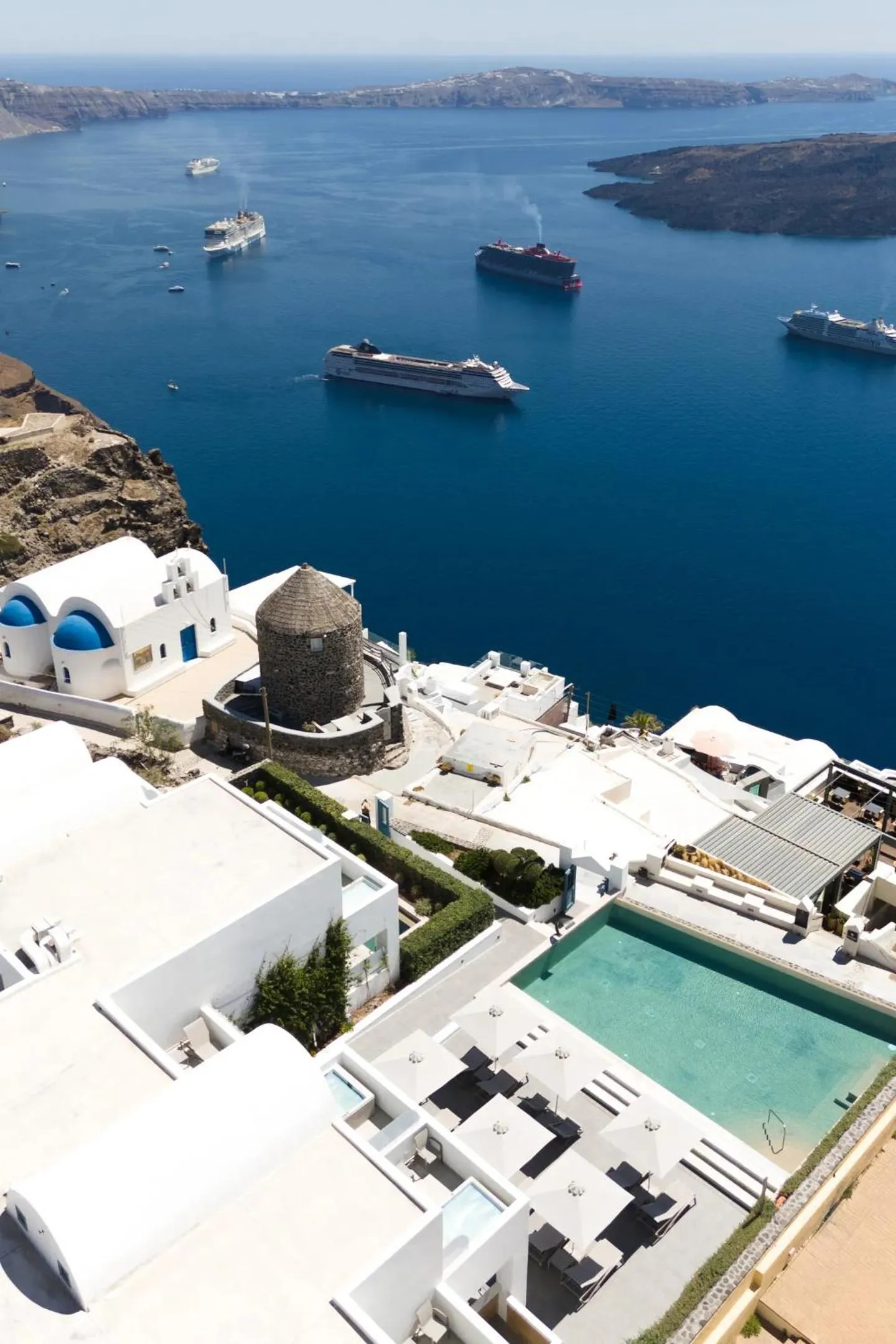 Bird's eye view in Aeifos Boutique Hotel