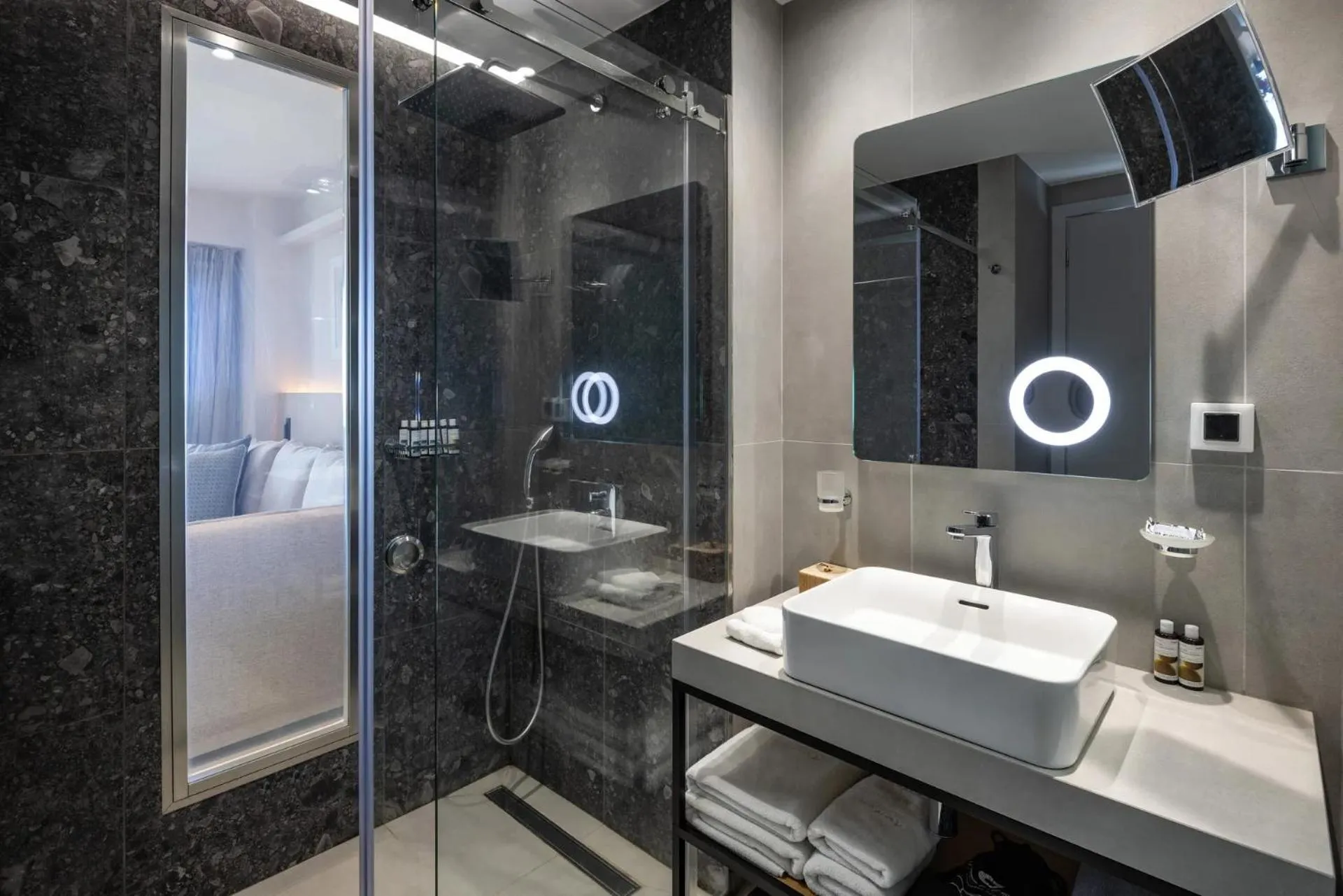 Shower in Aeifos Boutique Hotel