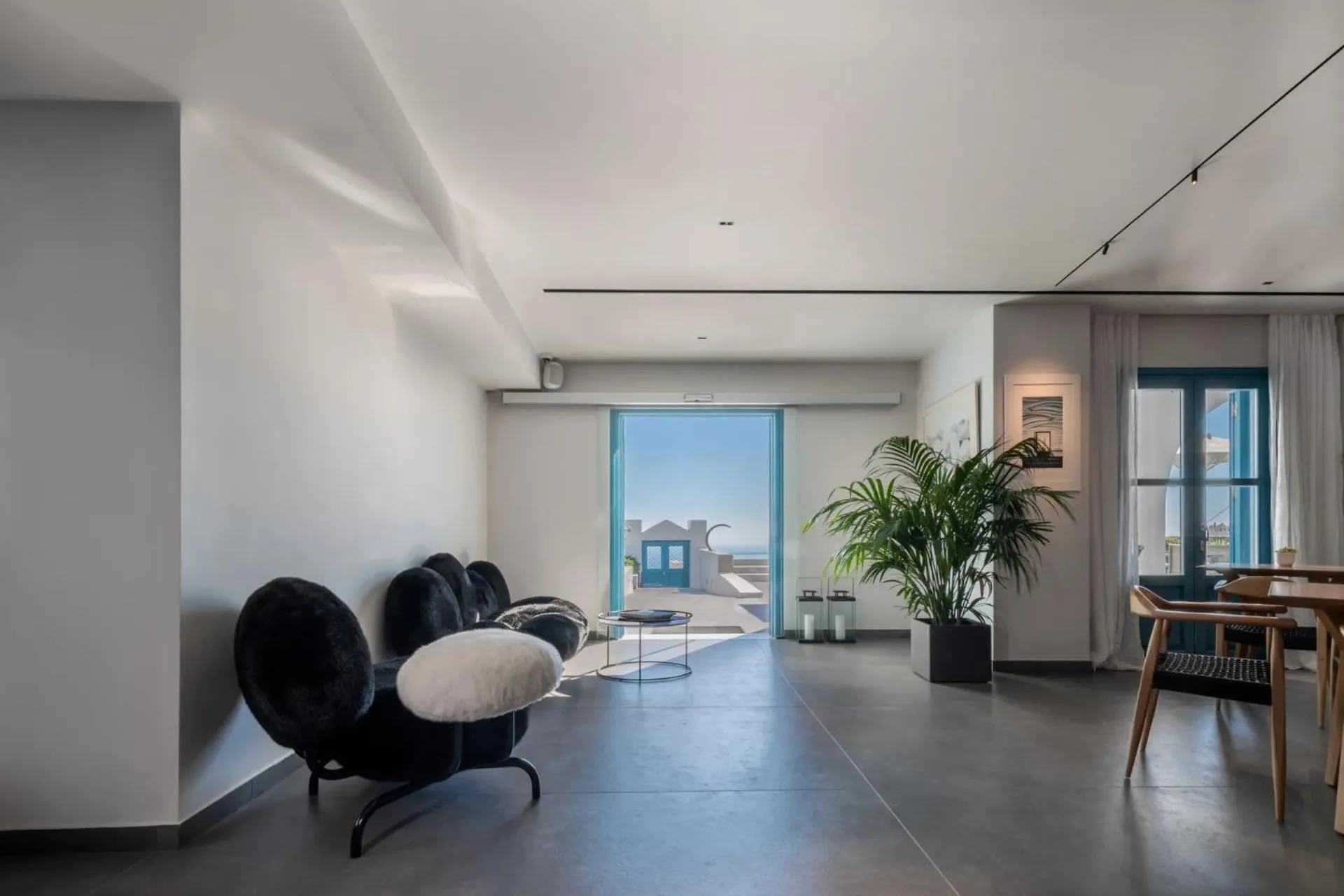 Seating area in Aeifos Boutique Hotel