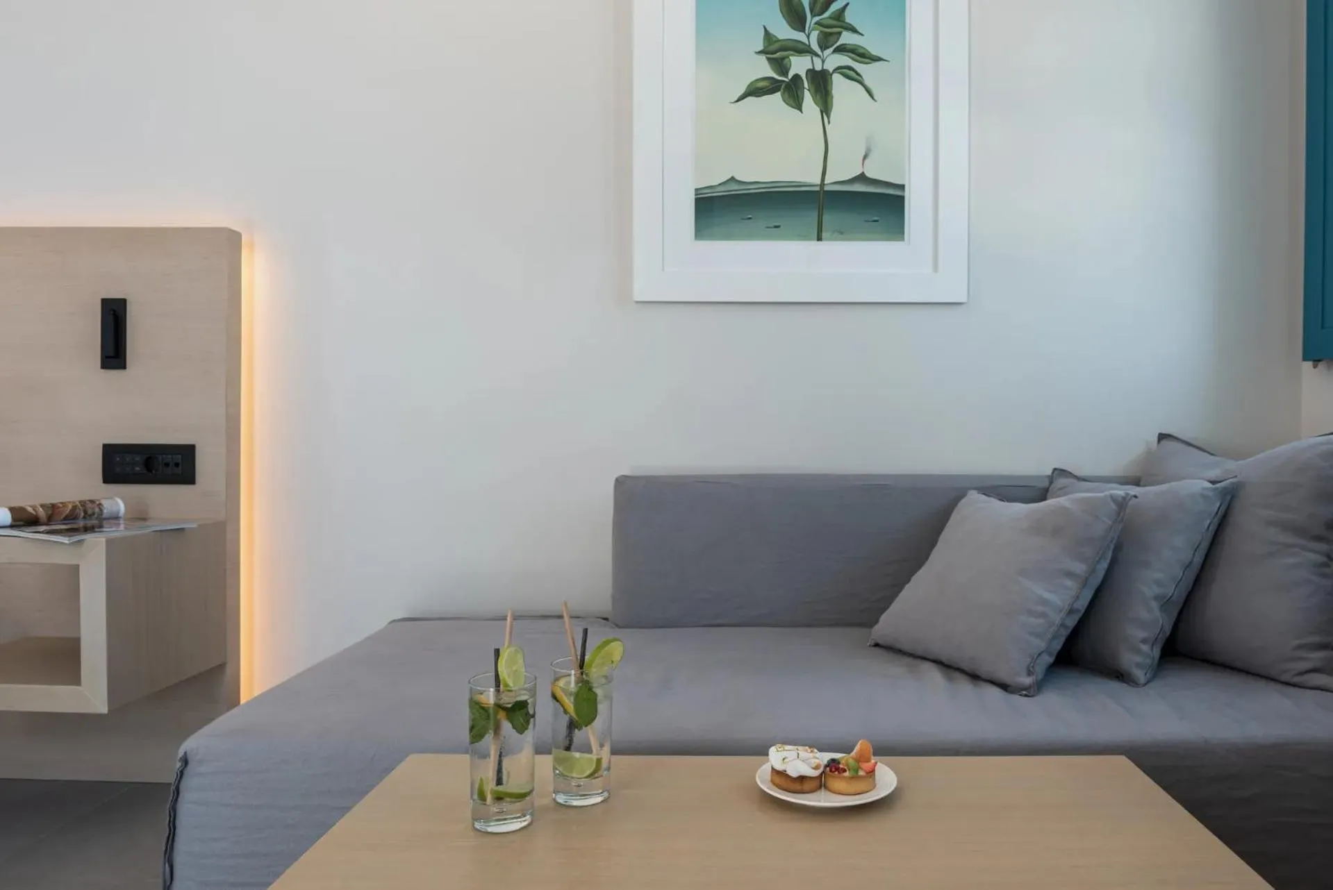 Seating area in Aeifos Boutique Hotel