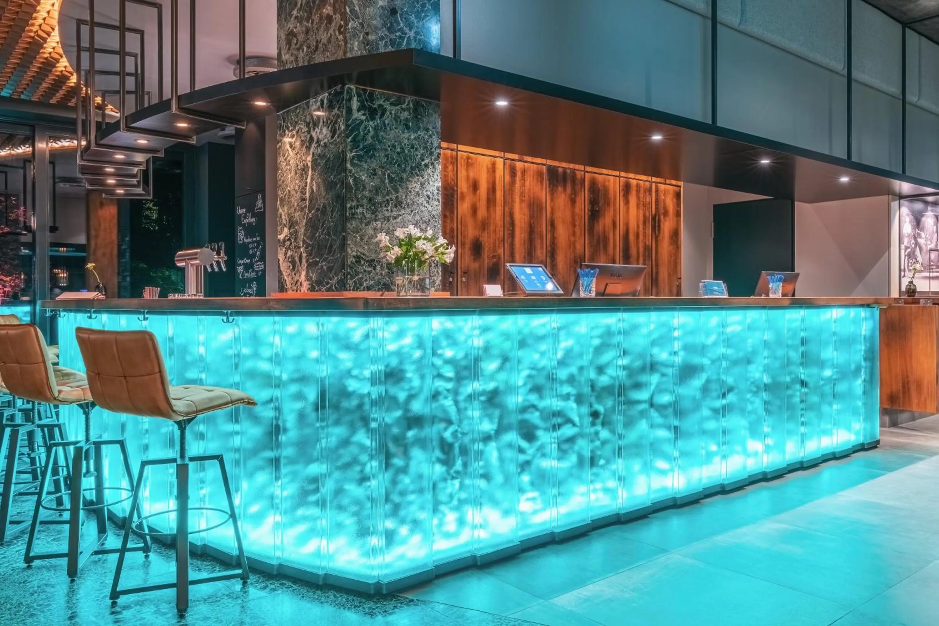 Lobby or reception in Unsöld's Factory Hotel