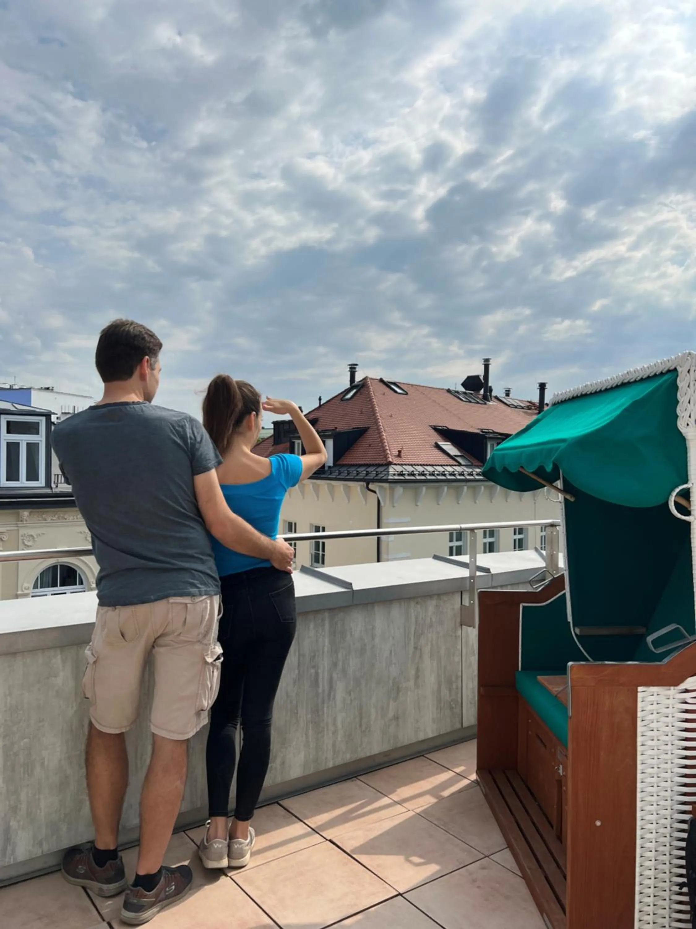 Balcony/Terrace in Unsöld's Factory Hotel