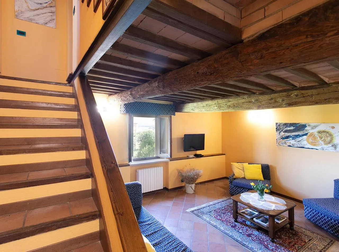 Seating area in Villa Santa Chiara