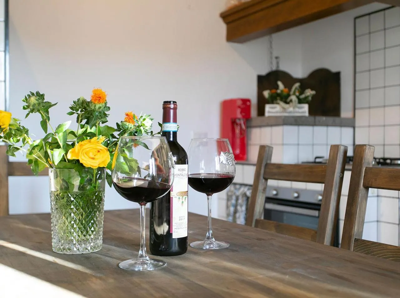 Kitchen or kitchenette in Villa Santa Chiara