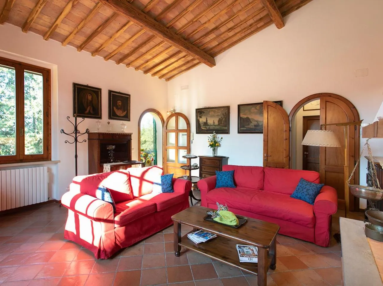 Living room in Villa Santa Chiara