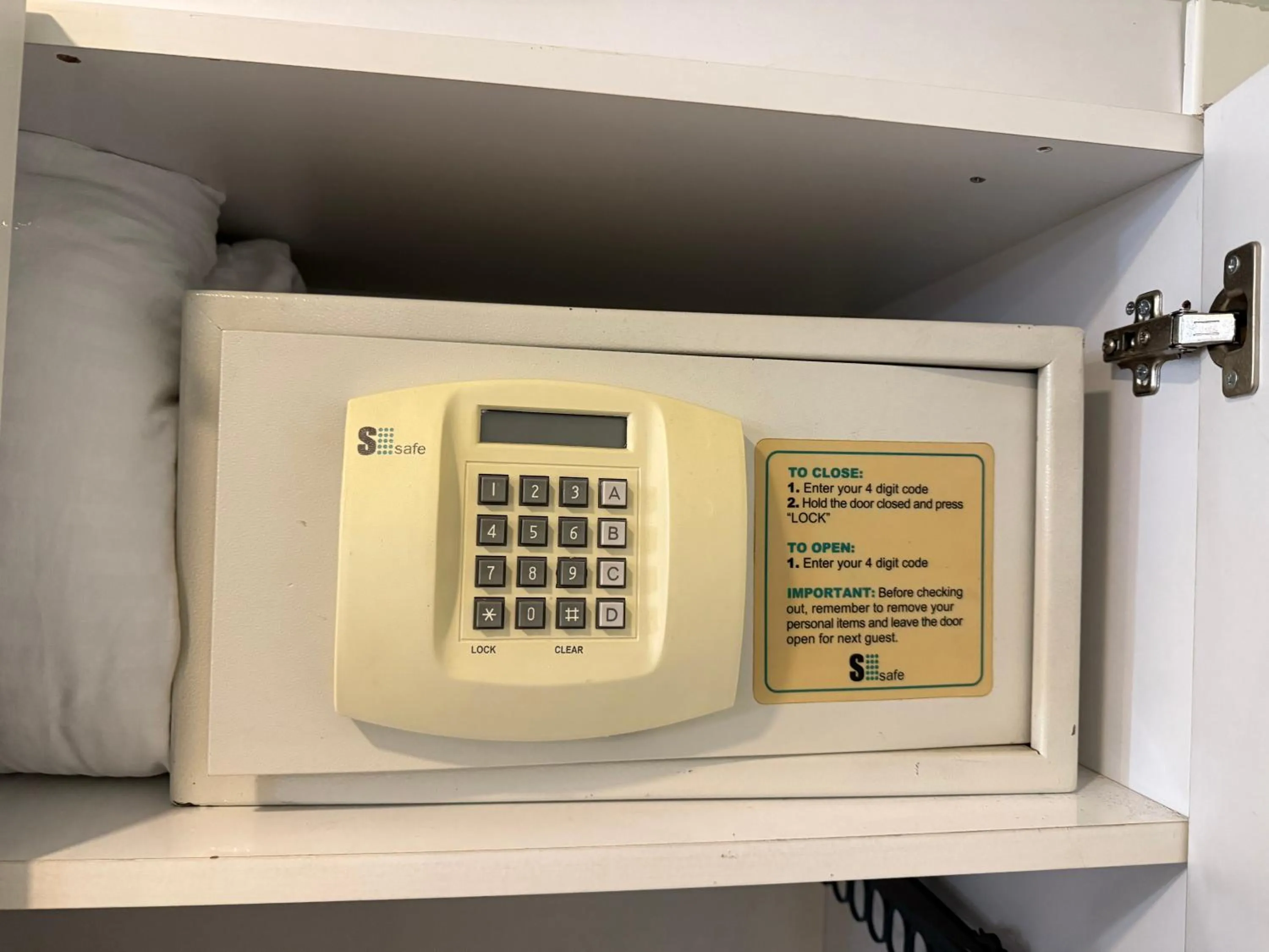 safe in RHYTHM HOTEL