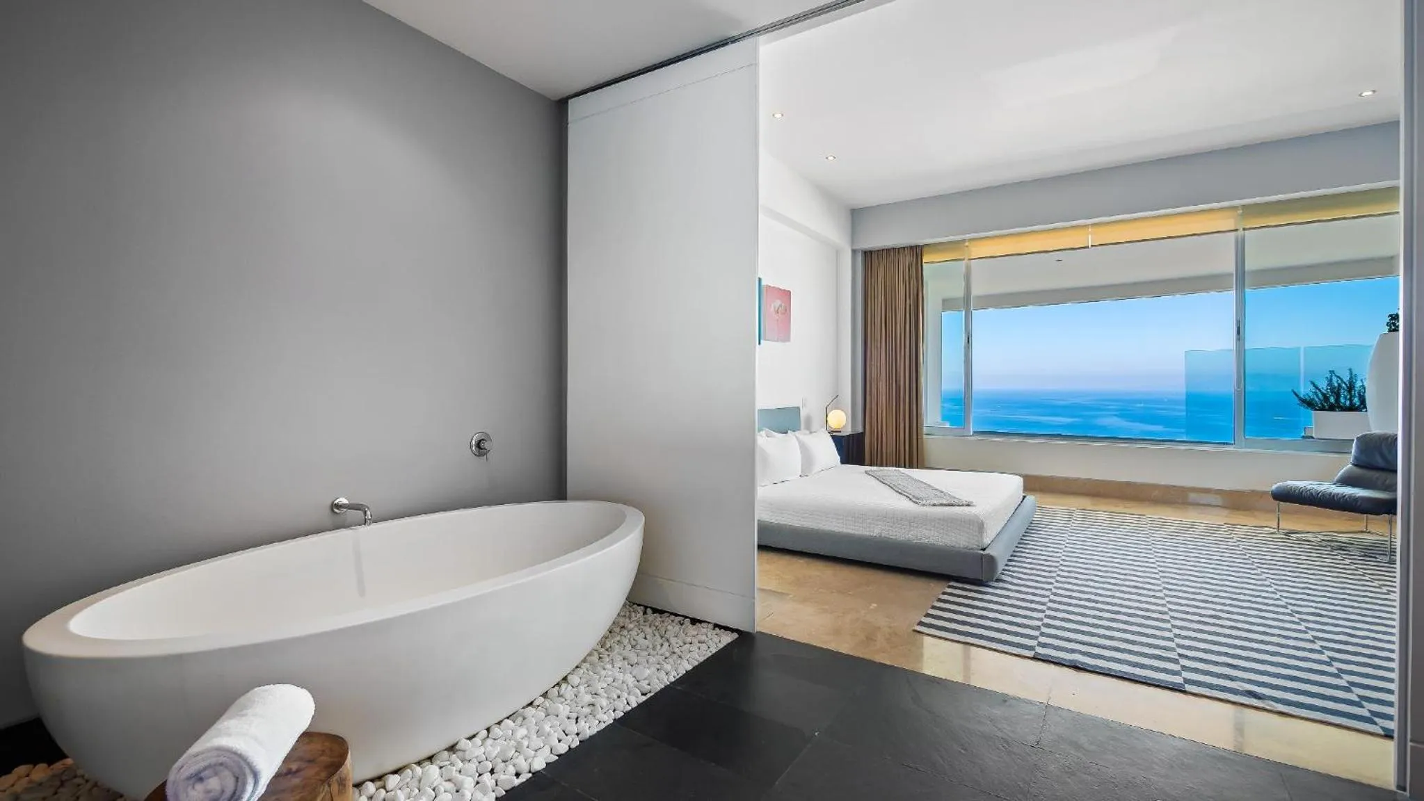 Bathroom, Bed in AVALON - 1002 Amapas Bay Bliss with Private Pool