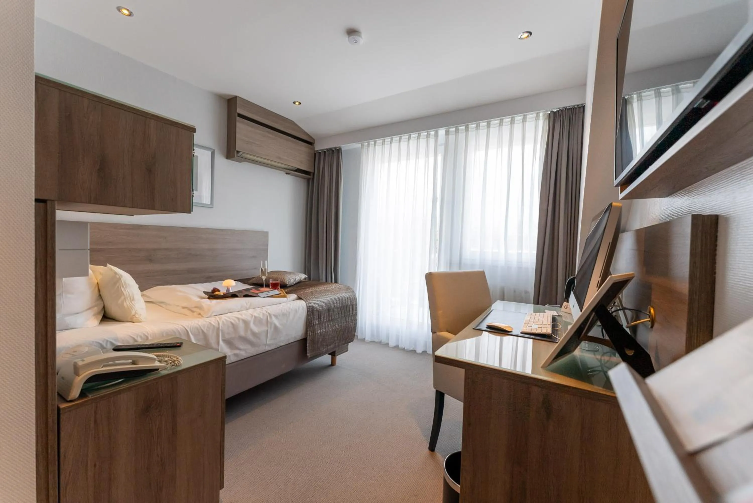 Bed in Hotel An der Wasserburg