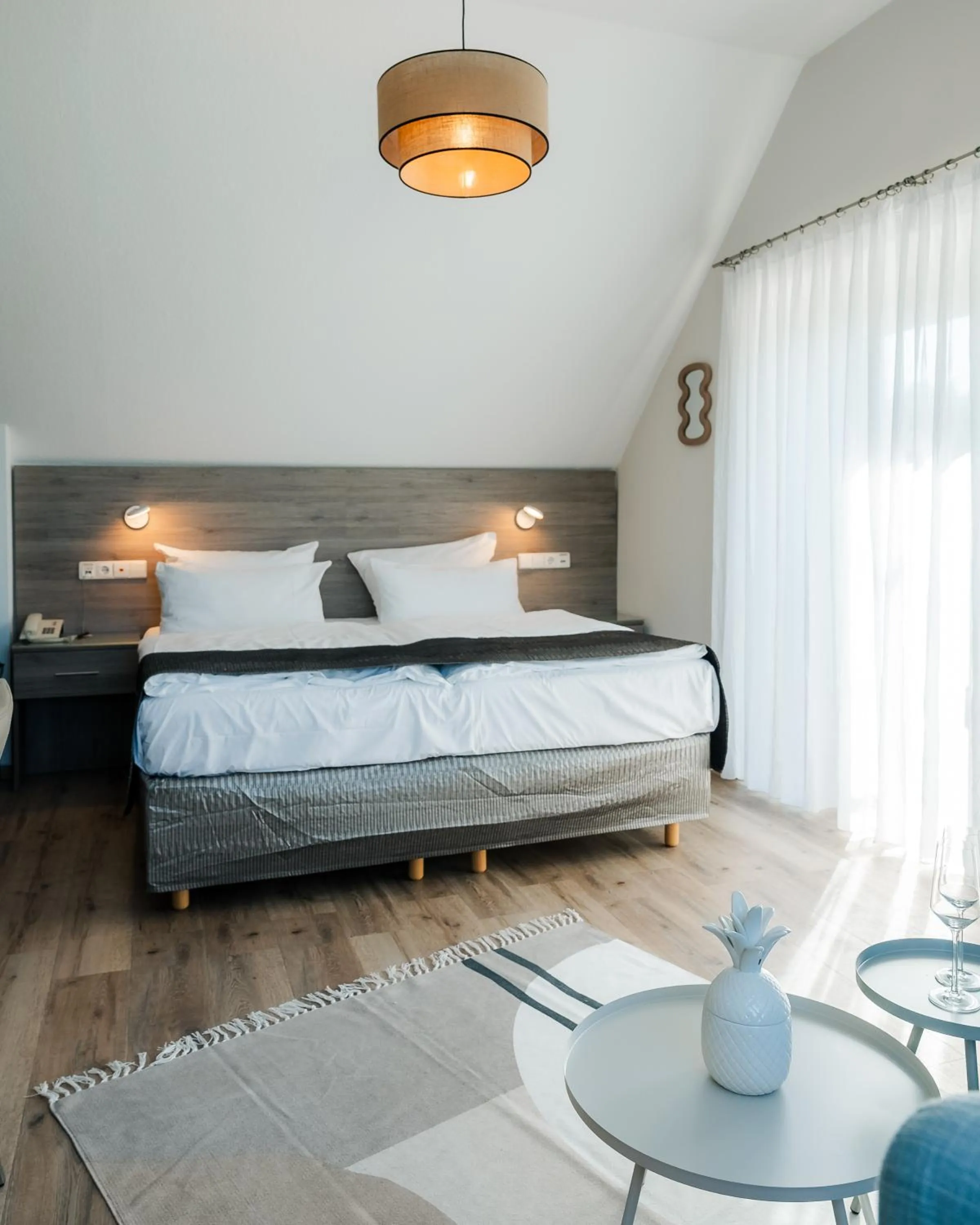 Bed in Hotel An der Wasserburg