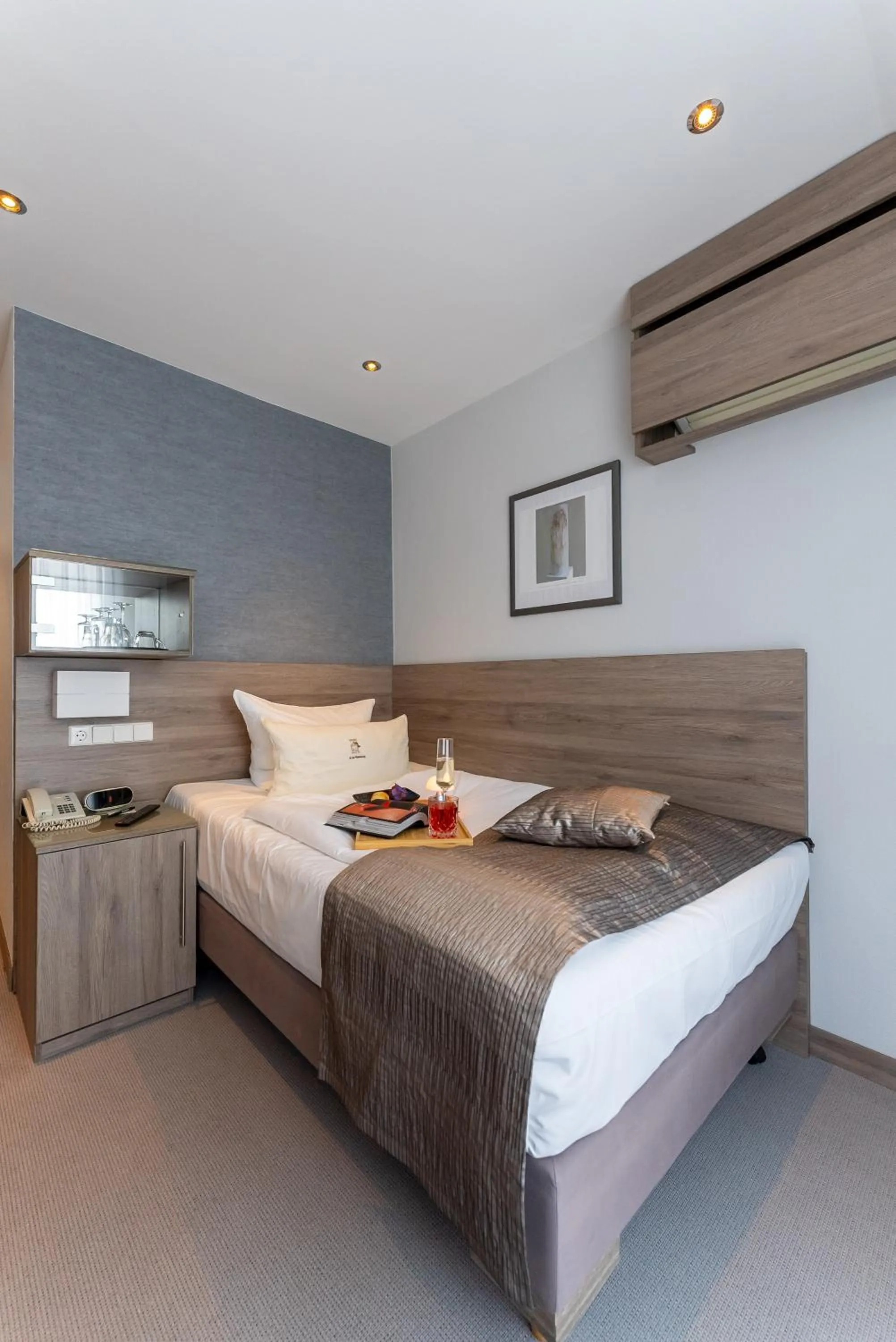 Bed in Hotel An der Wasserburg