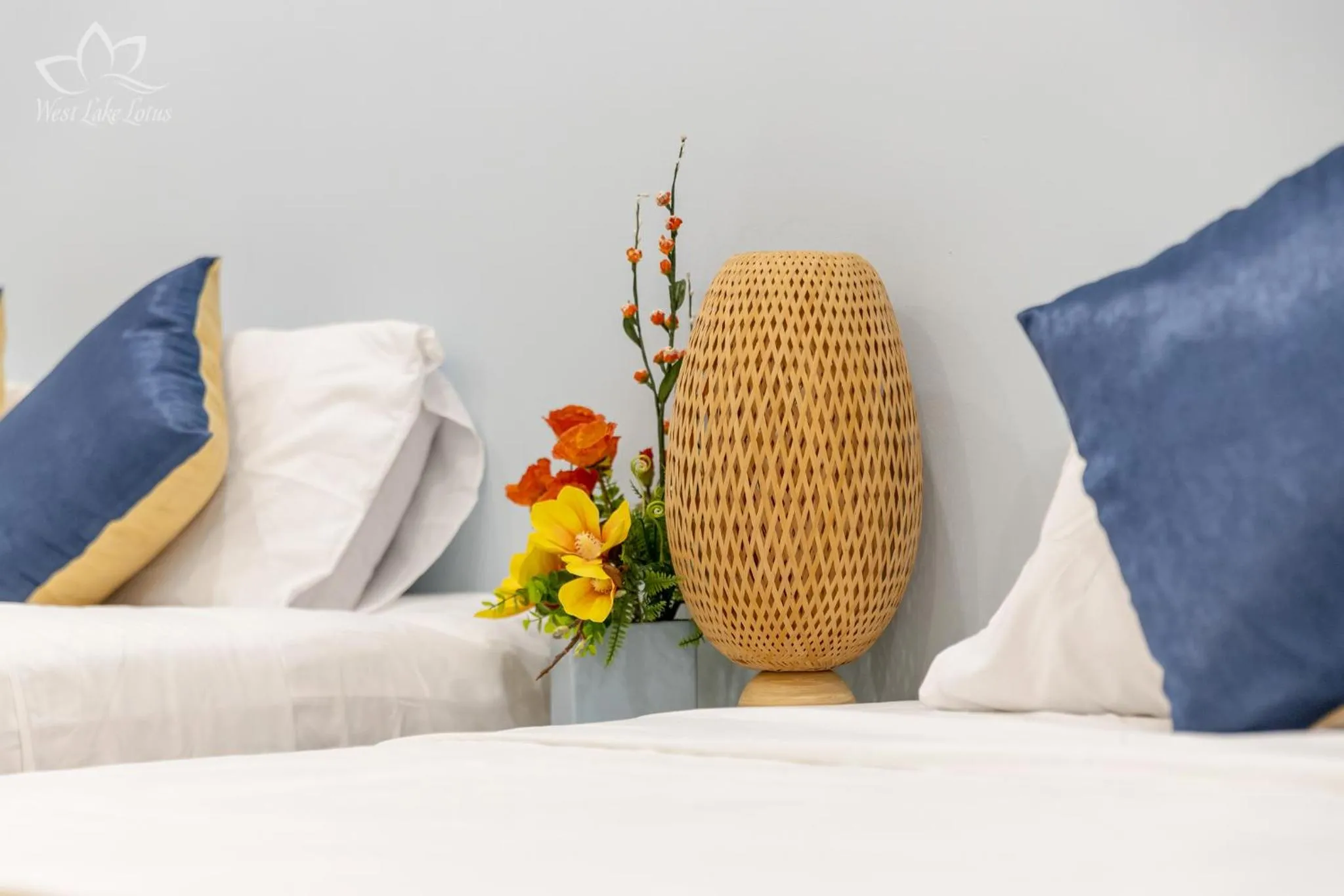 Bed in The Lakeview - West Lake Lotus Apartments