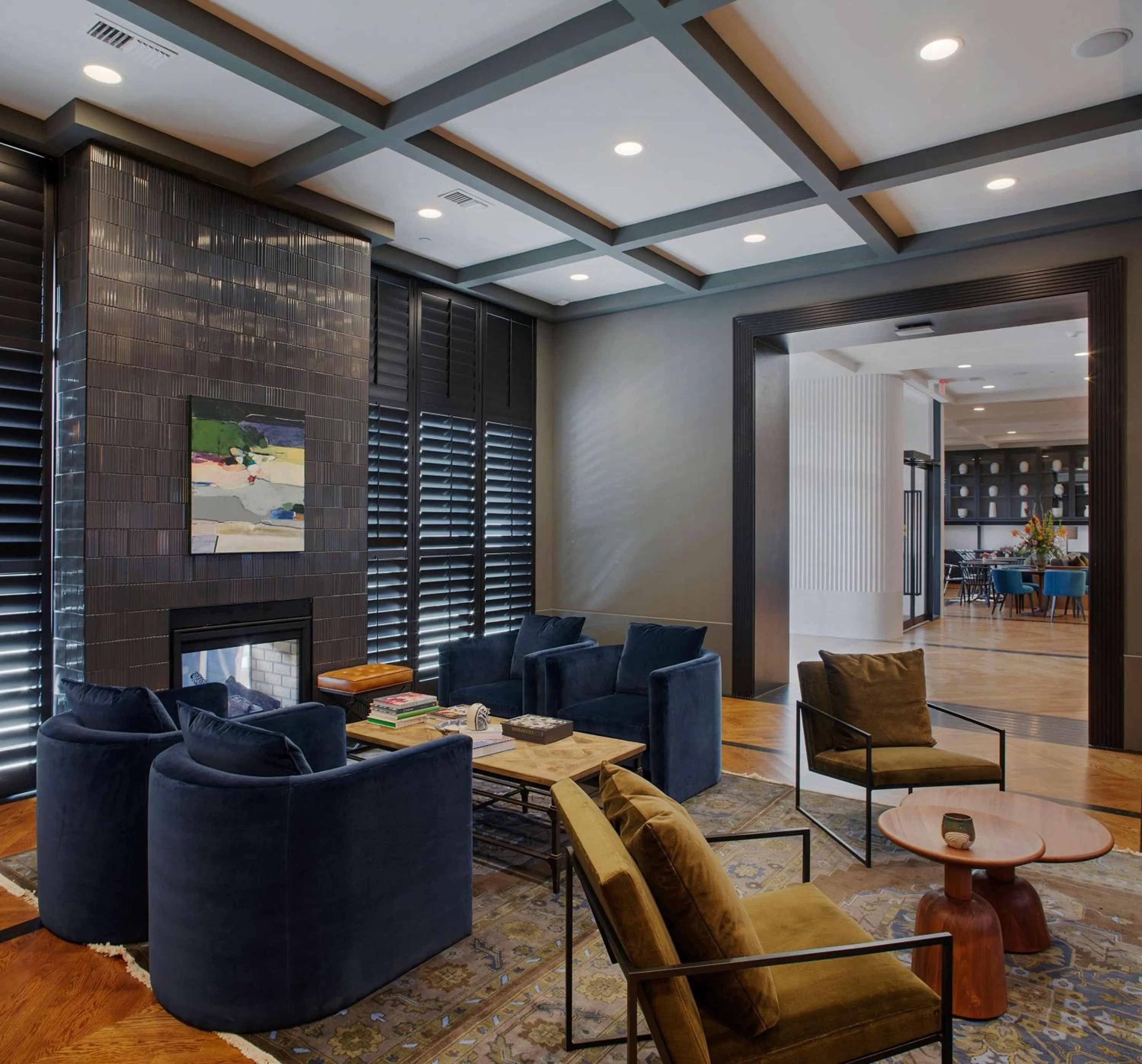 Communal lounge/ TV room in The Haywood, Tapestry Collection by Hilton